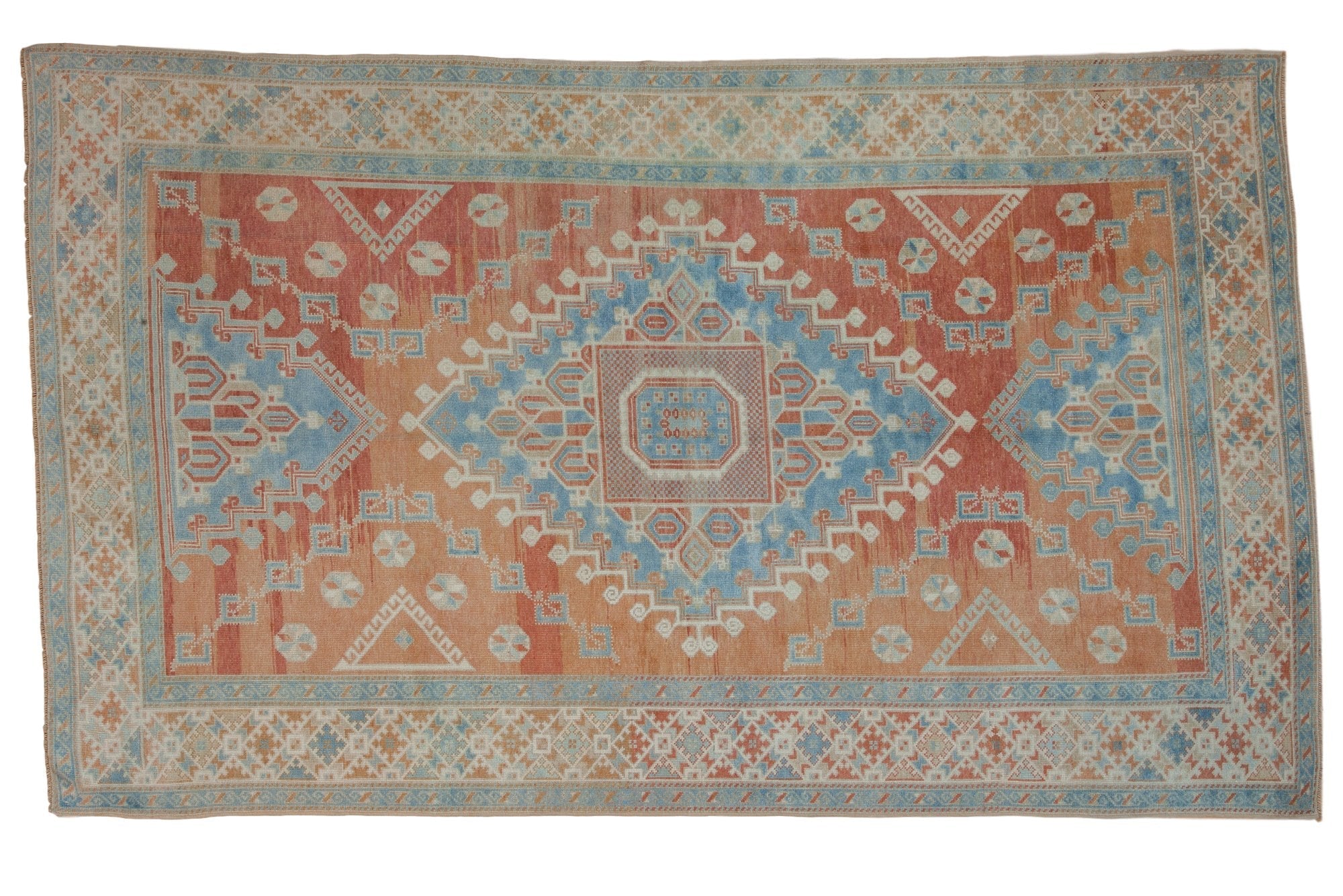 6x10 Vintage Distressed Oushak Carpet by Old New House® - main product image for Resin Society