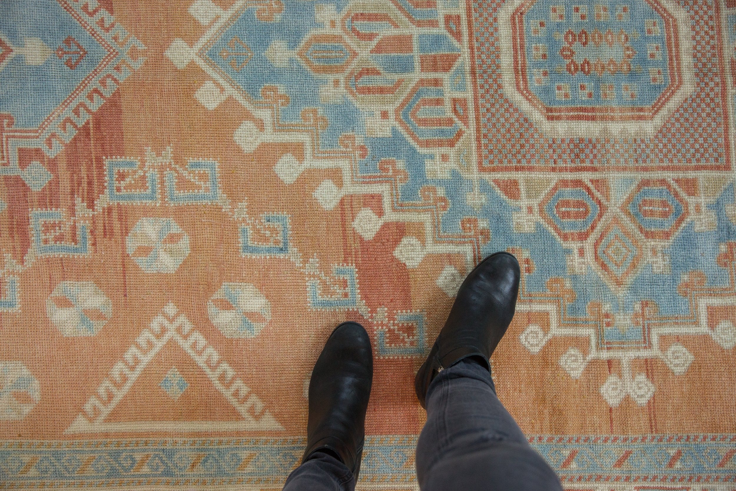 6x10 Vintage Distressed Oushak Carpet by Old New House® - product image 3 for Resin Society