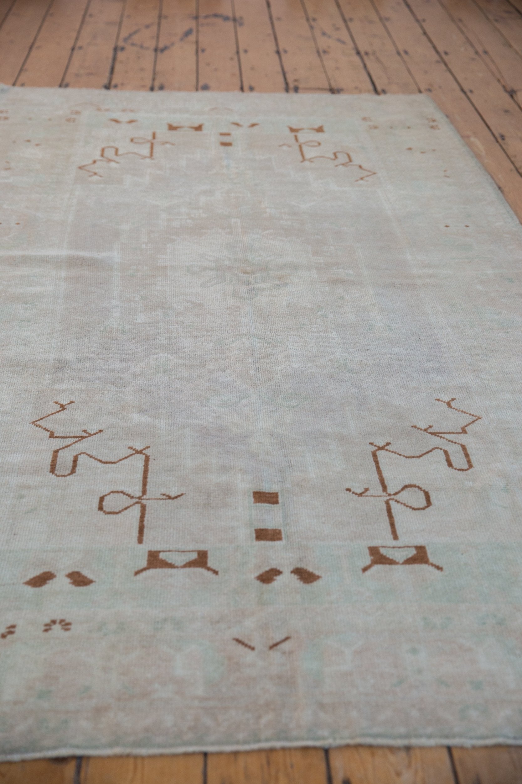 4.5x8 Vintage Distressed Oushak Rug by Old New House® - product image 7 for Resin Society