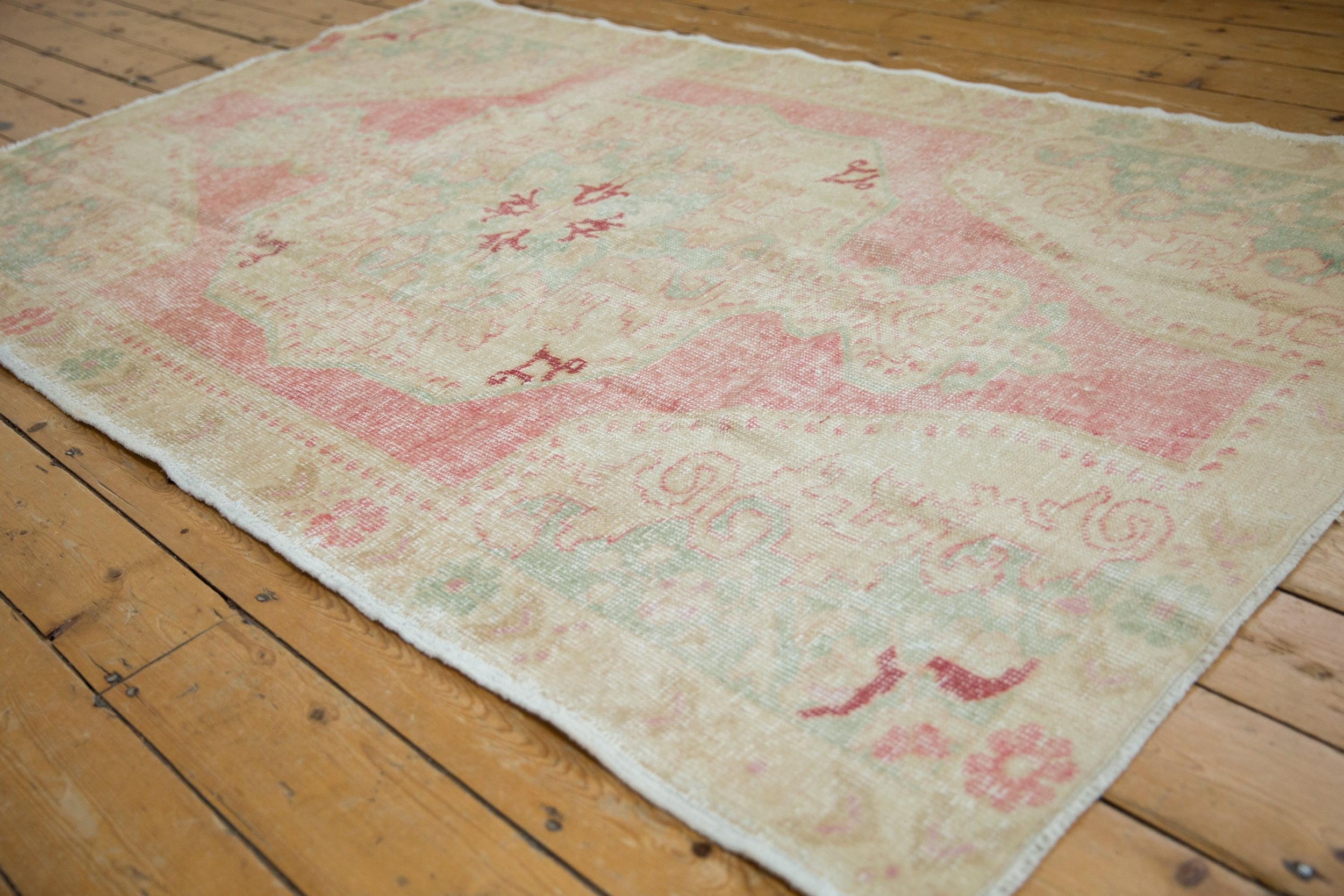4.5x7 Vintage Distressed Oushak Rug by Old New House® - product image 3 for Resin Society