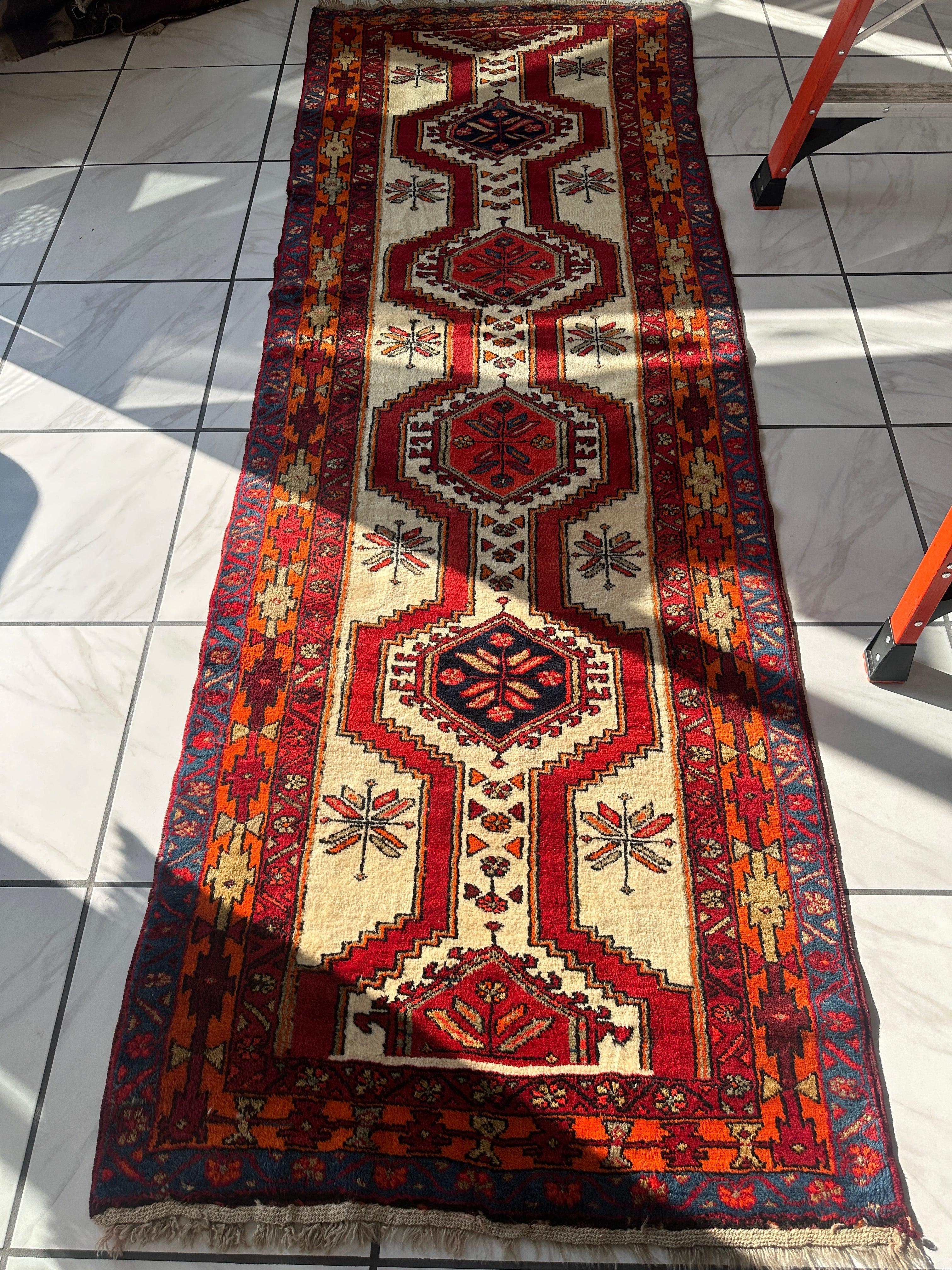Persian Meshgi Wool Runner 3’6” x 9’10” by Rugistan - product image 3 for Resin Society