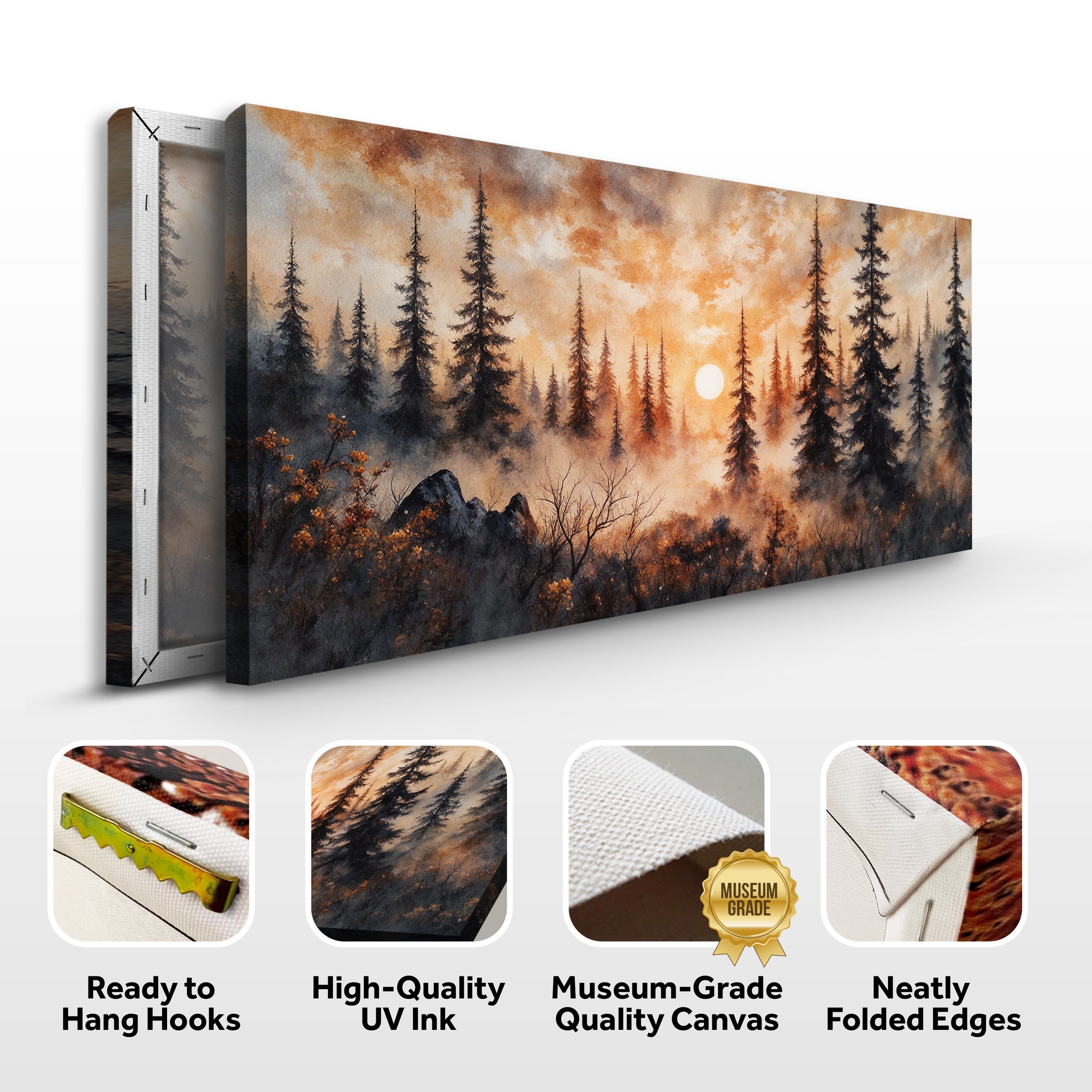 Rustic Forest Sunset Wall Art by Tailored Canvases - product image 8 for Resin Society