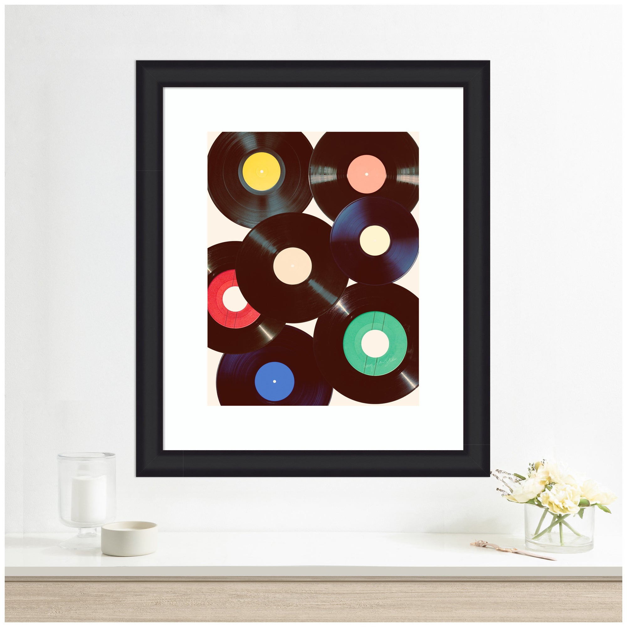 Framed Art Retro Vinyl by Honey Island Studio