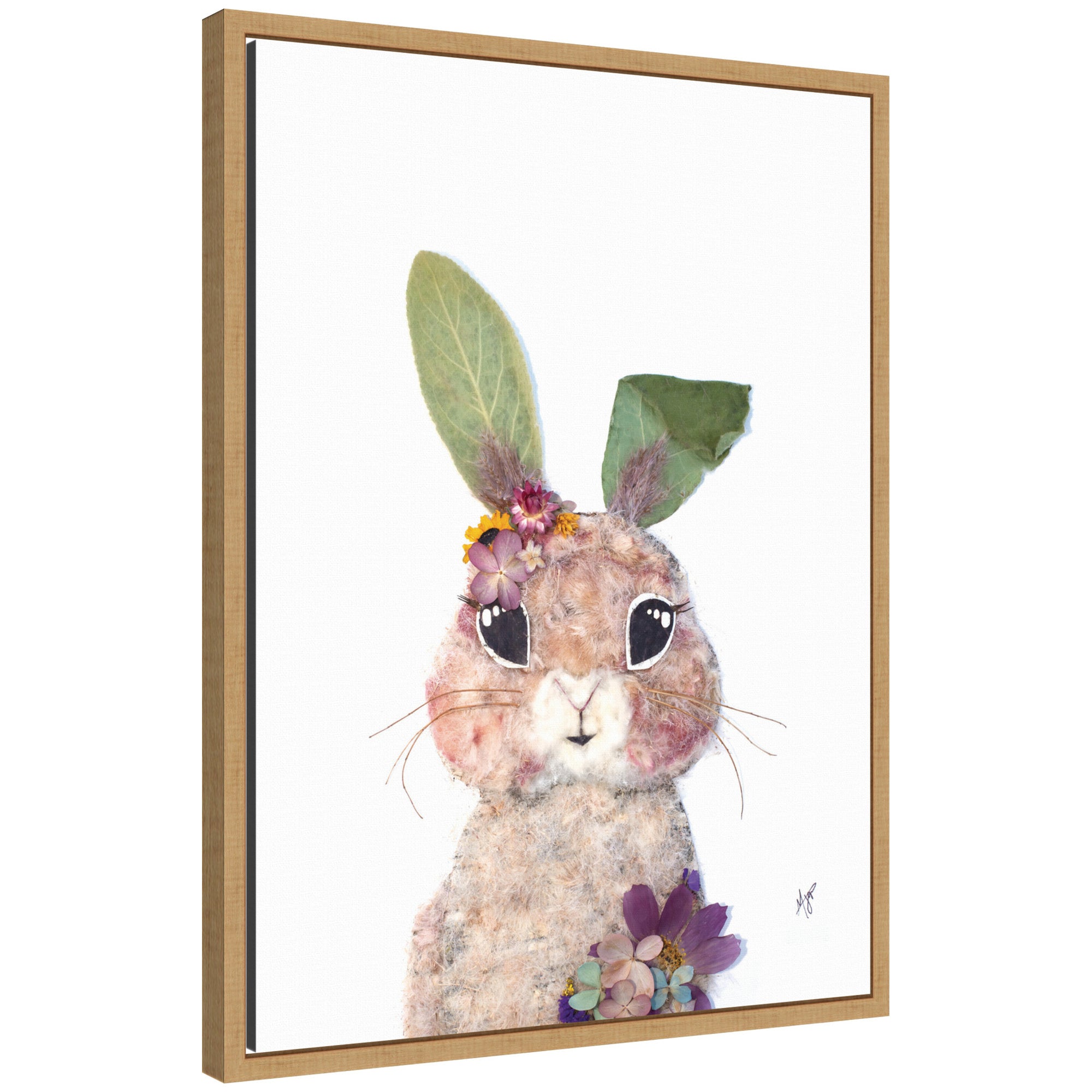 Bunny by Madeline Jeppesen Framed Canvas Wall Art Print
