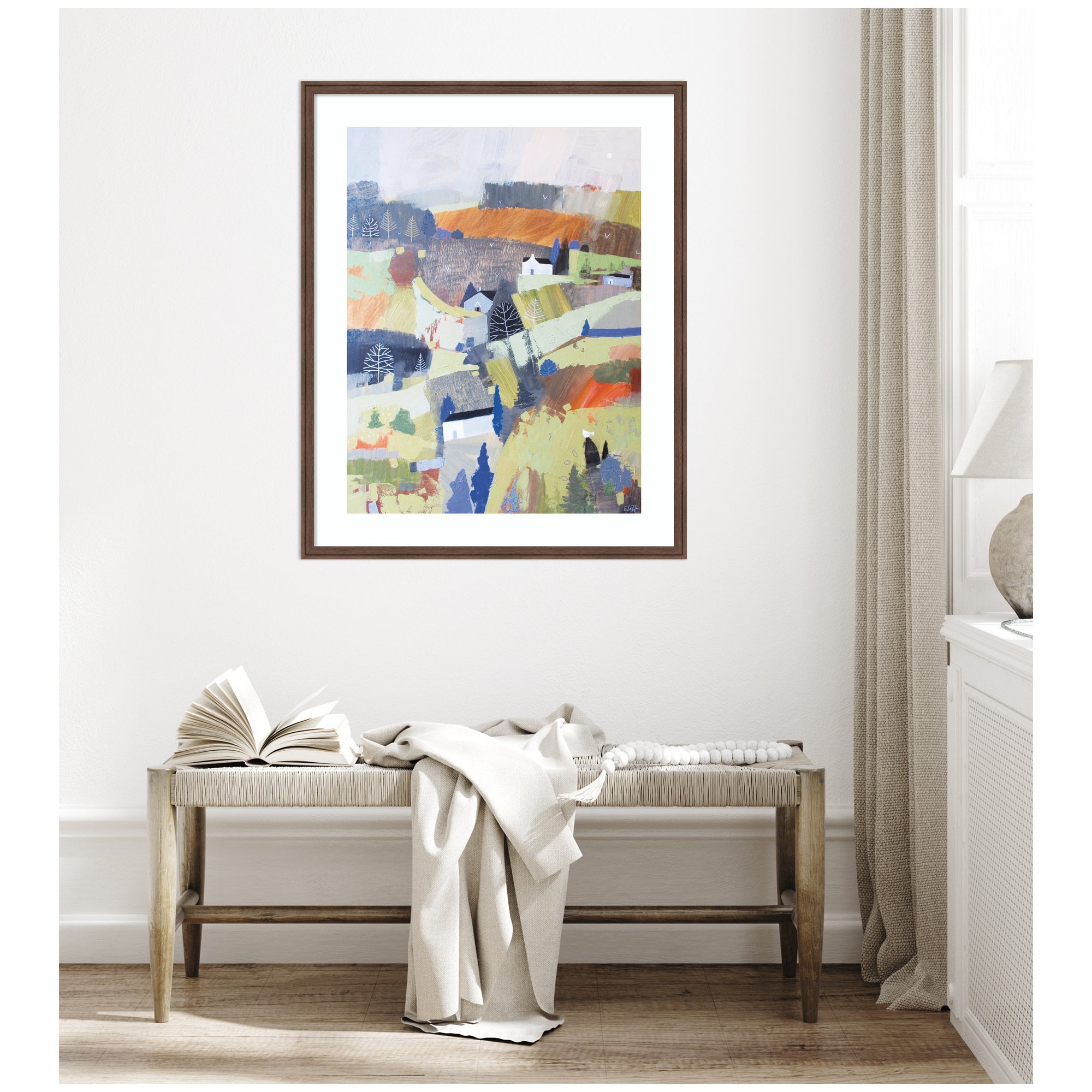 Framed Art Worlds View by Giuliana Lazzerini, 22x26