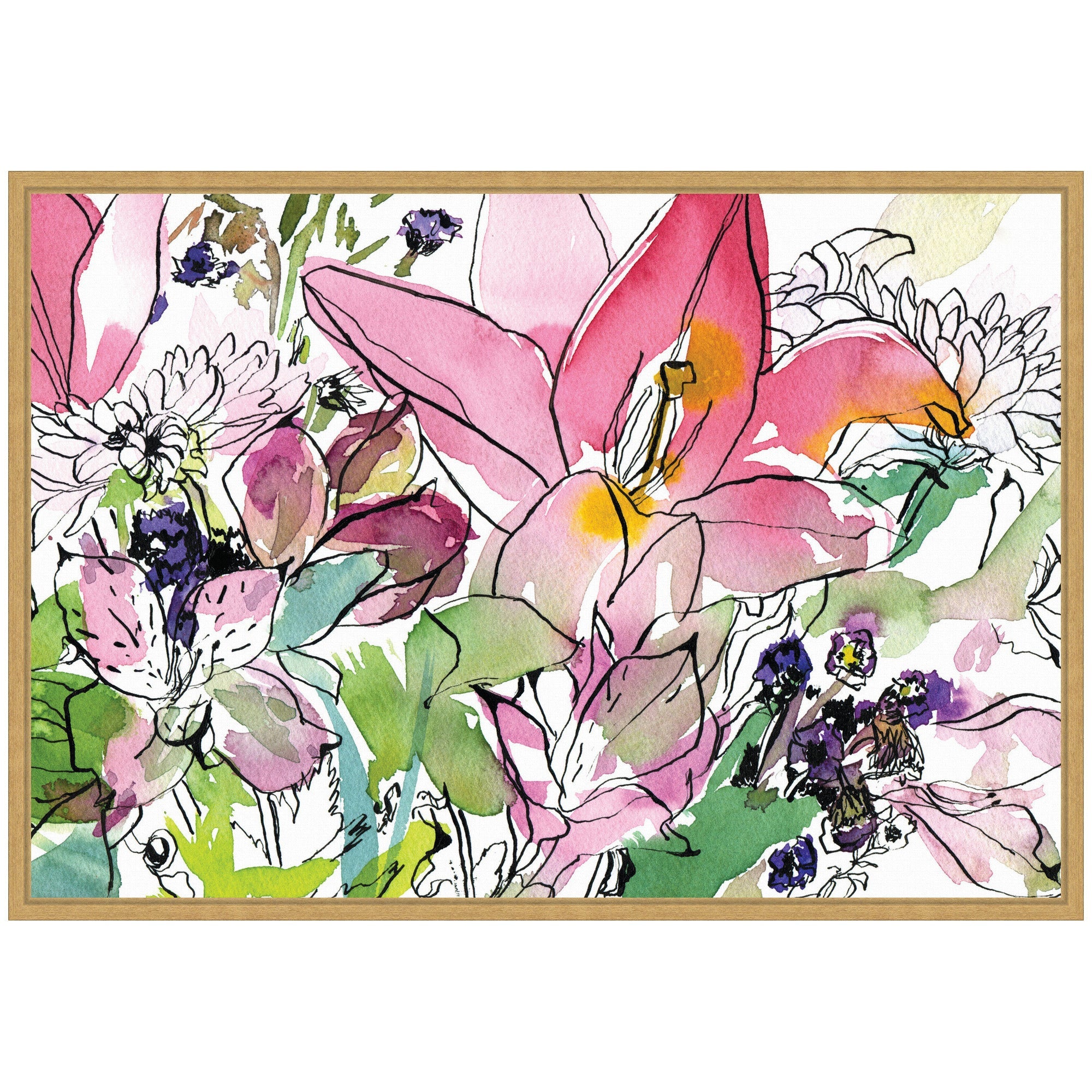 Sylvie Compassion Framed Canvas by Janet Meinke-Lau