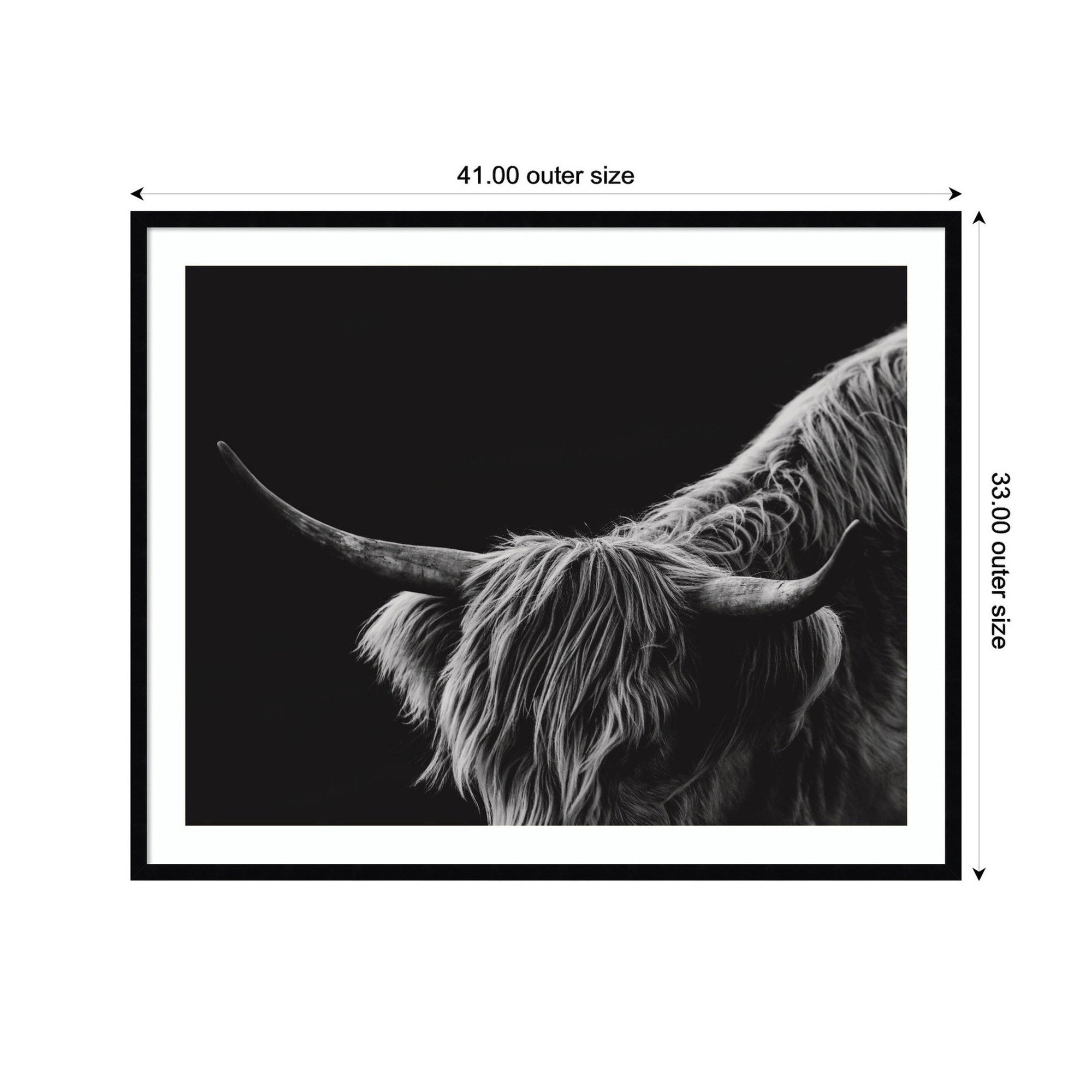 Scottish Highland No.
6 by Crystal Lynn Collins Framed Wall Art Print