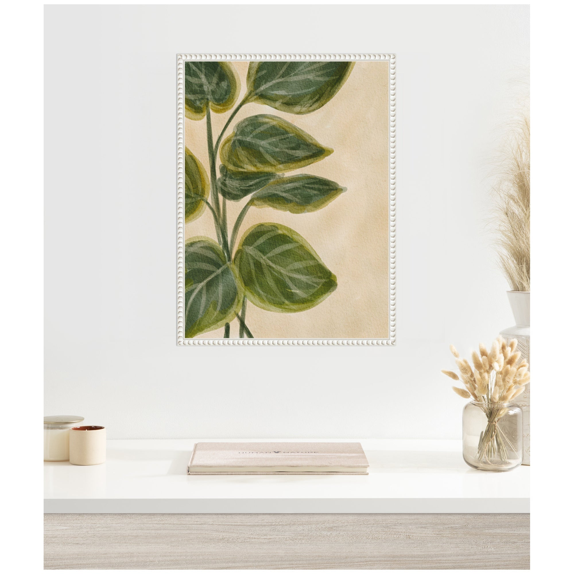 Sylvie Green Foliage Framed Canvas by Nikita Jariwala