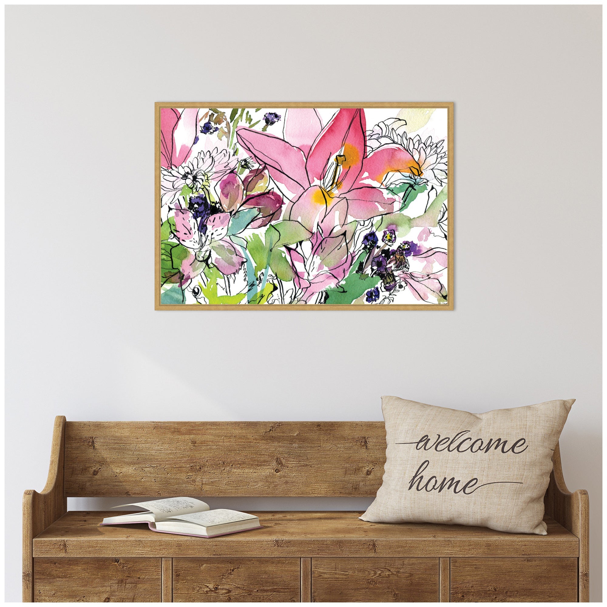 Sylvie Compassion Framed Canvas by Janet Meinke-Lau