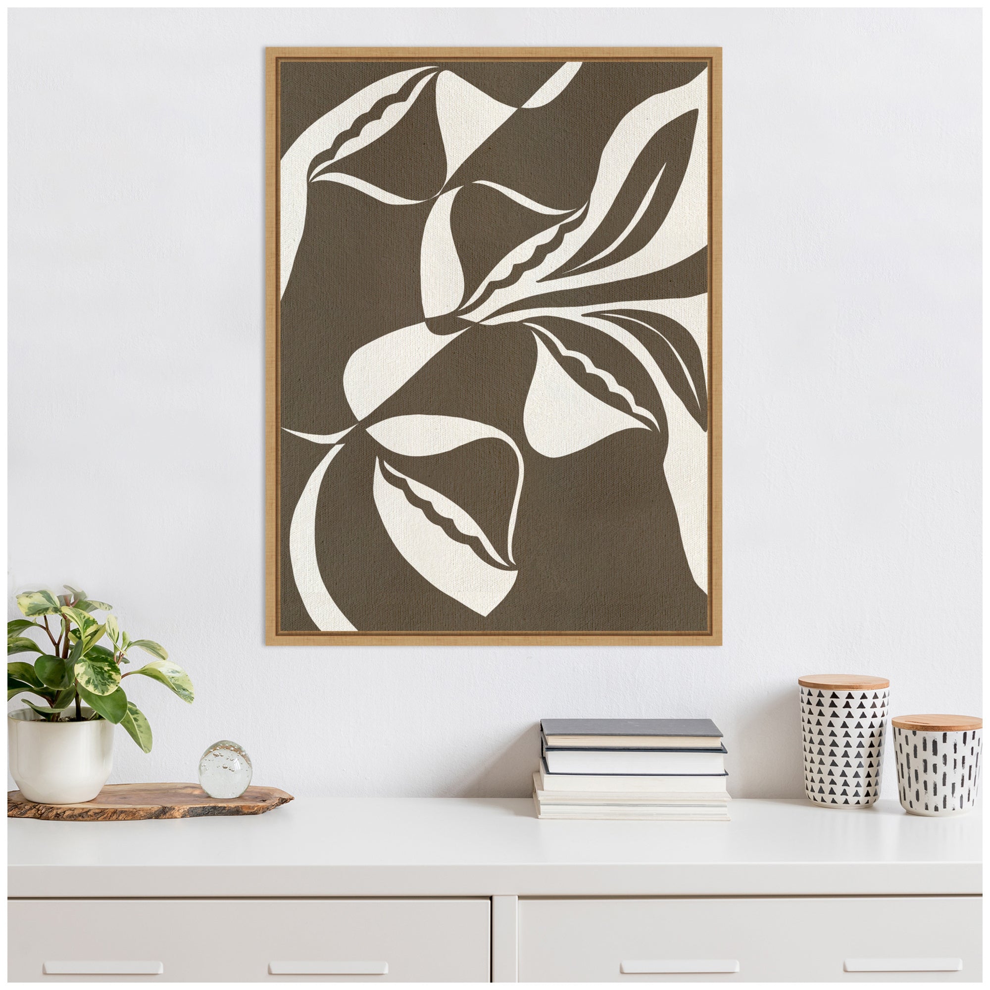 Sylvie Bound by Beauty 8 Framed Canvas by Shatha Al Dafai