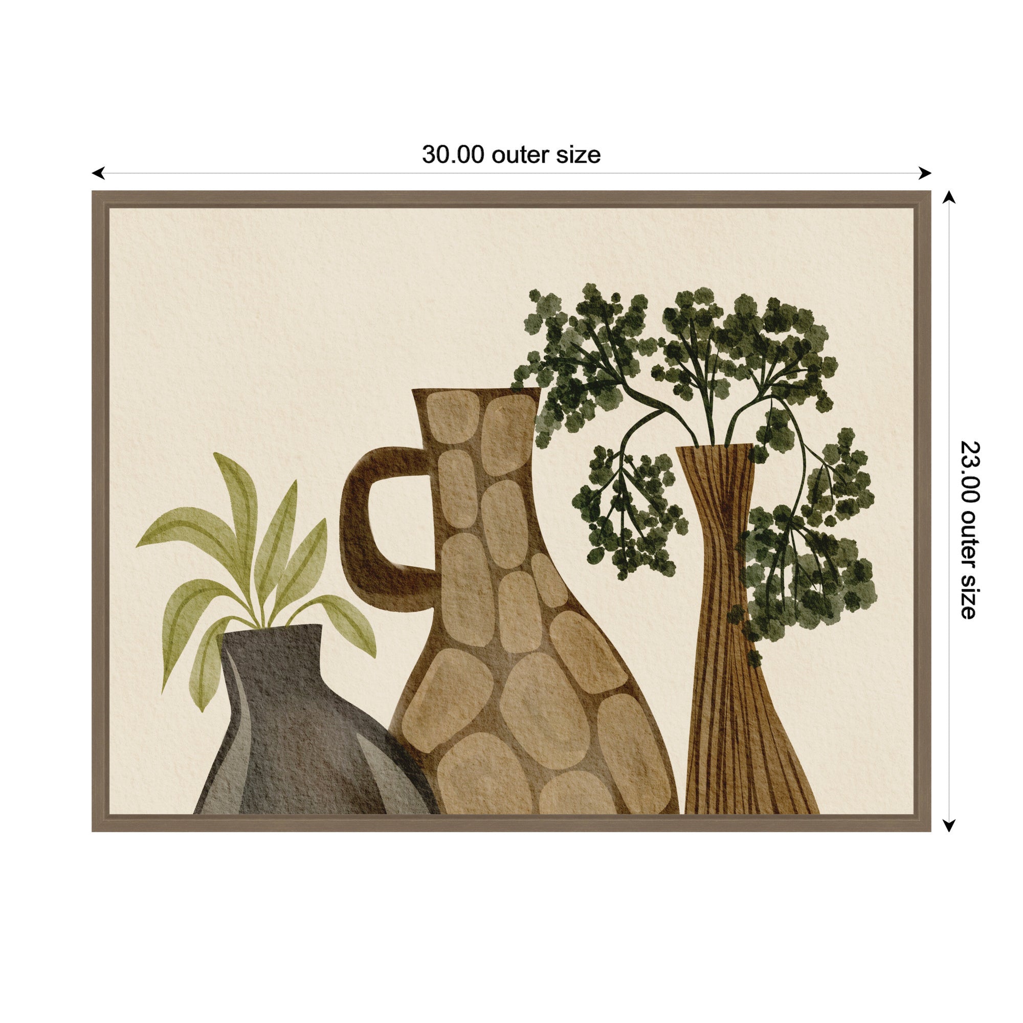 Rustic Stilllife 02 by Nikita Jariwala Framed Canvas Wall Art Print