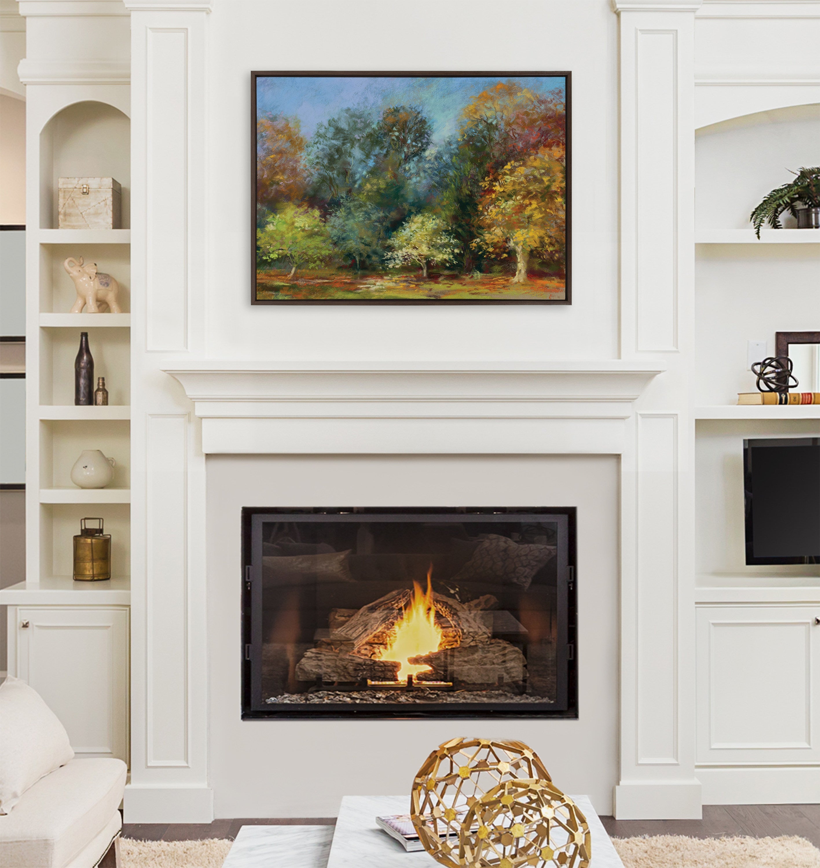 Sylvie Forest Autumn All Day Framed Canvas by Nel Whatmore