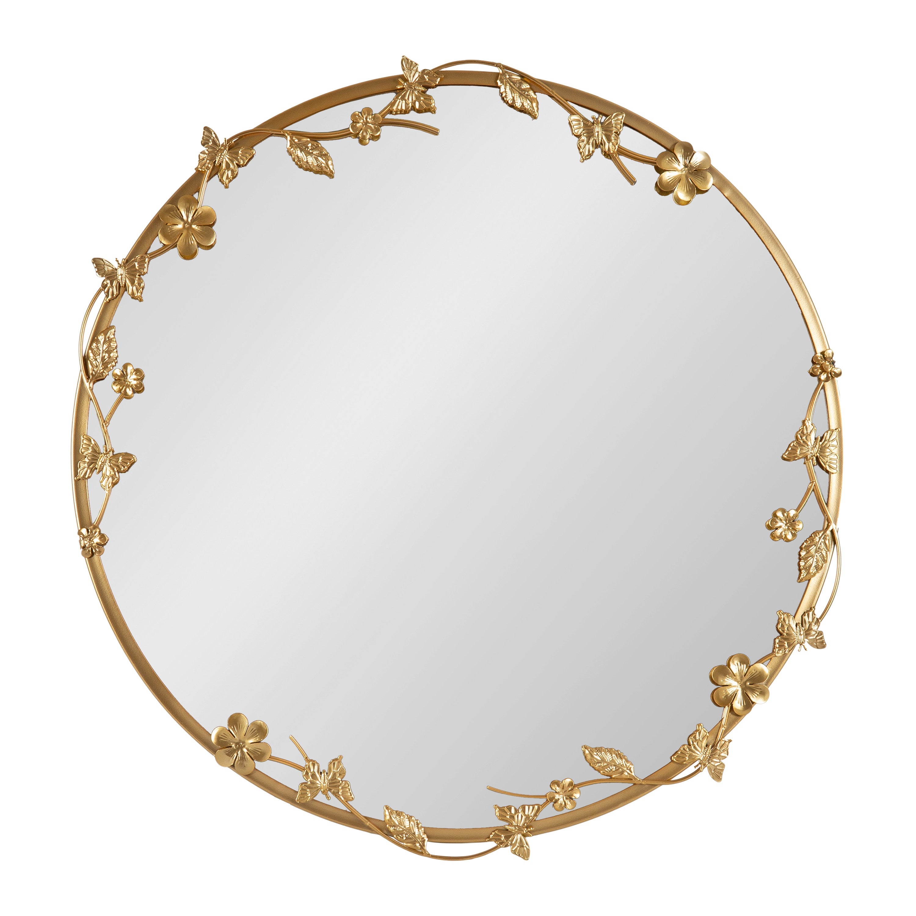 Rosella Floral Wall Mirror Metal