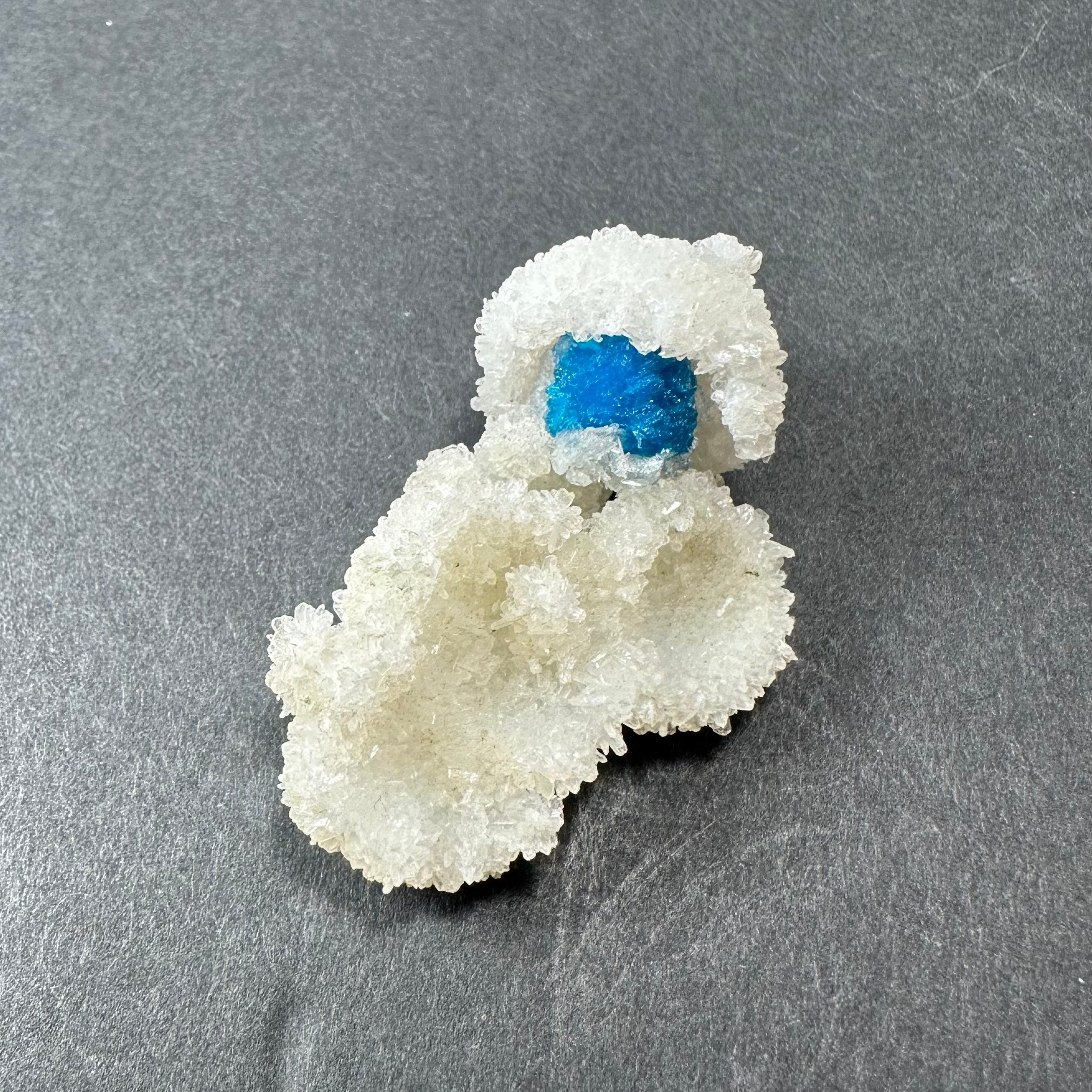 Cavansite Ball 'Floaters' on Stilbite MD by Rare Earth Gallery