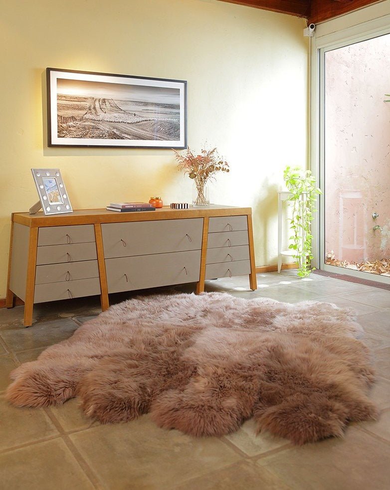 8-Pelt Irregular Area Rug by Homelosophy