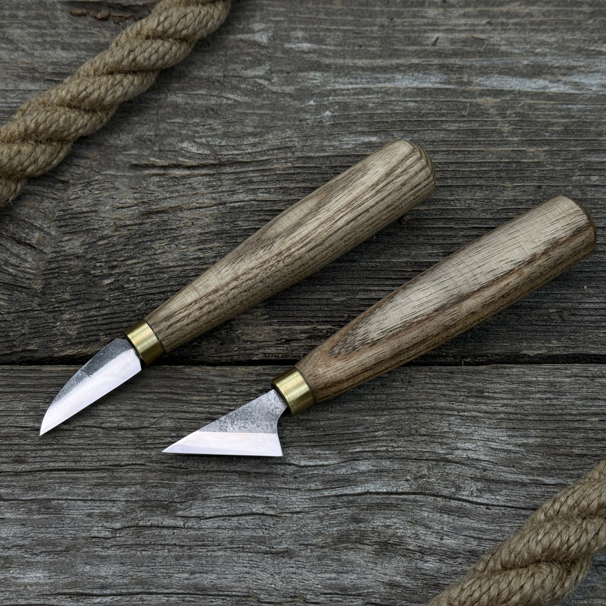 8-piece wood carving tool set with knives and chisels by Sharky Forged Steel Tools