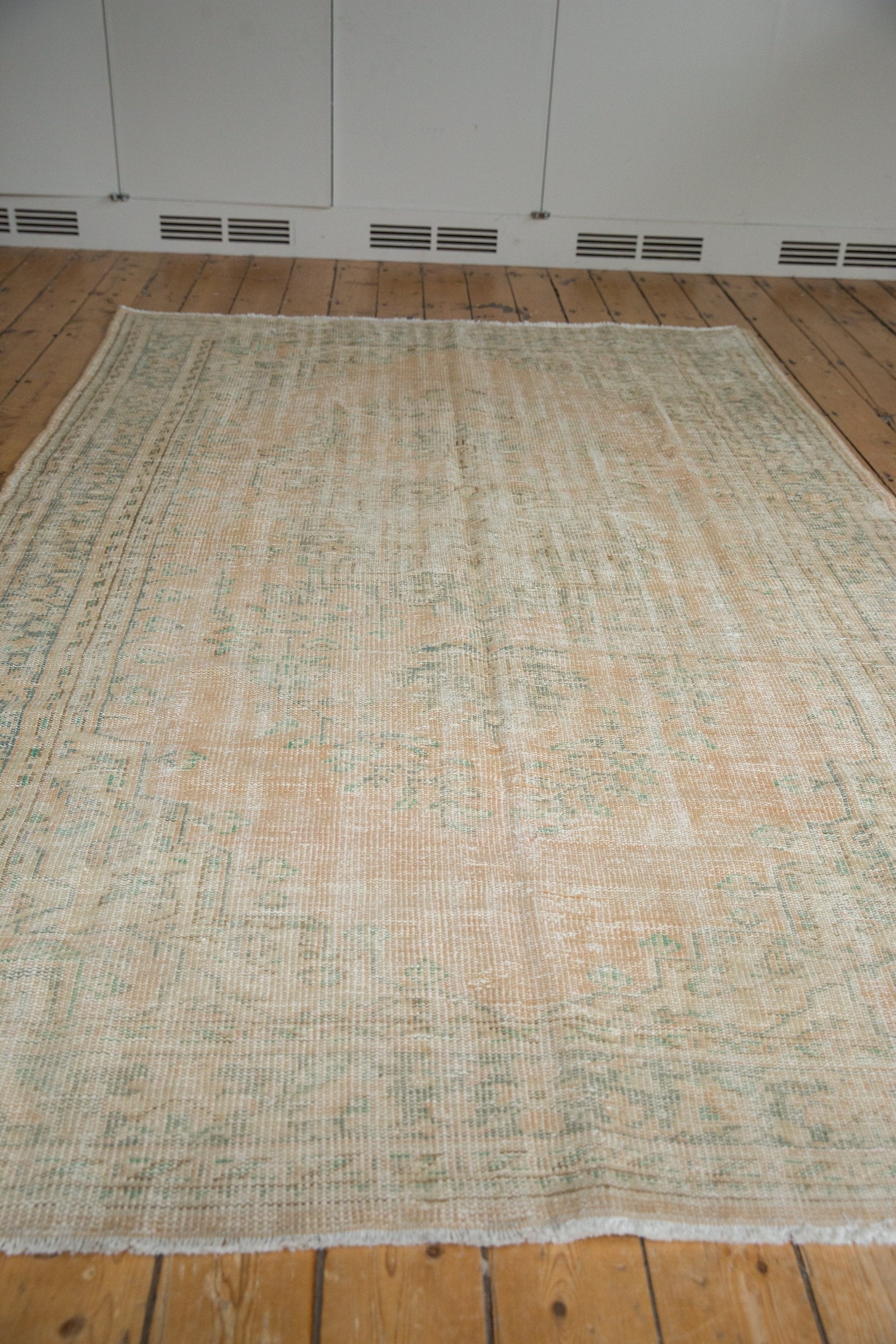 6x9.5 Vintage Distressed Oushak Carpet