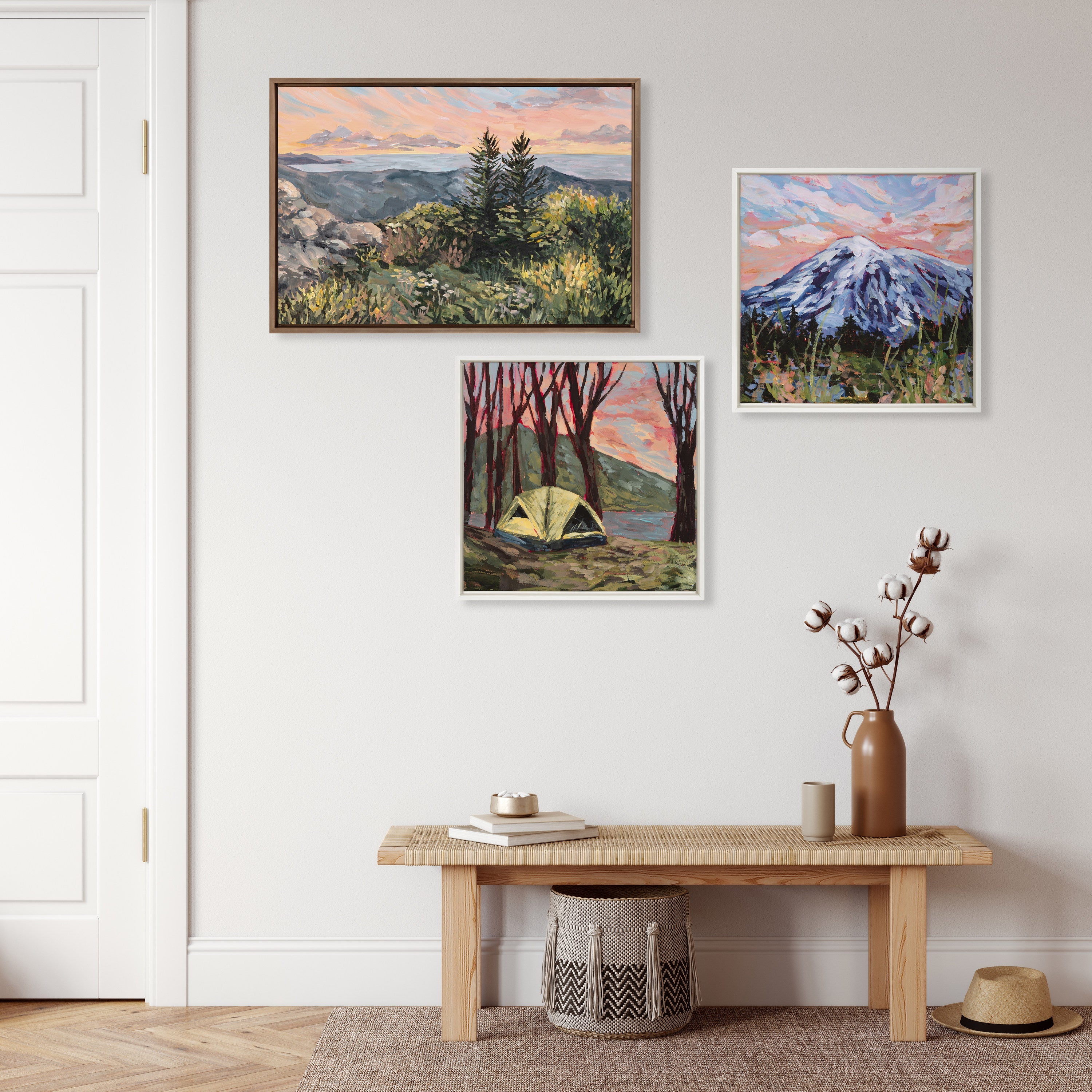Sylvie Maine Sunrise Framed Canvas by Emily Kenney