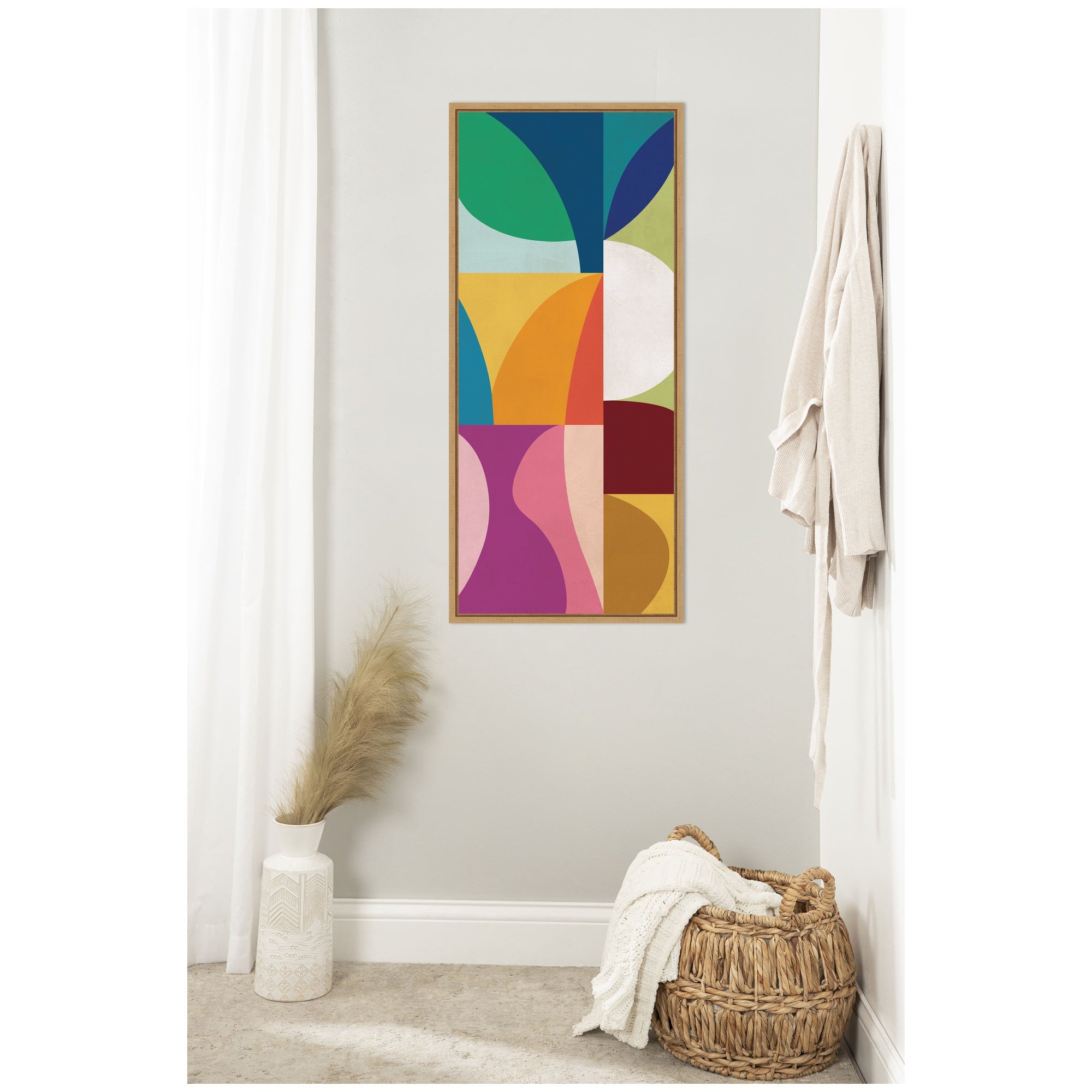 Abstract 01 Panel 1 by Rachel Lee Framed Canvas Wall Art Print