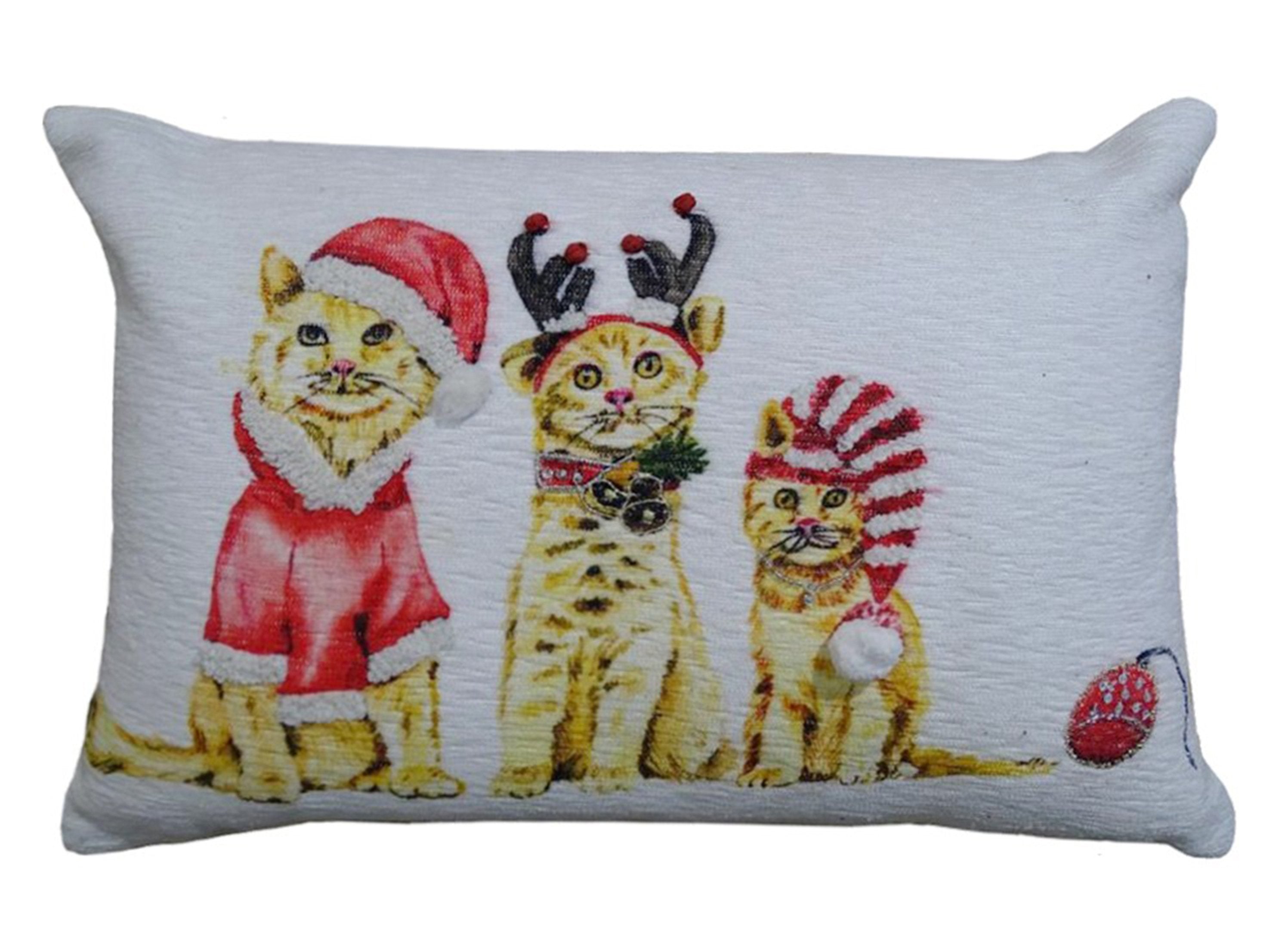 Christmas Throw Pillow for couch 14"x 20" by Vibhsa