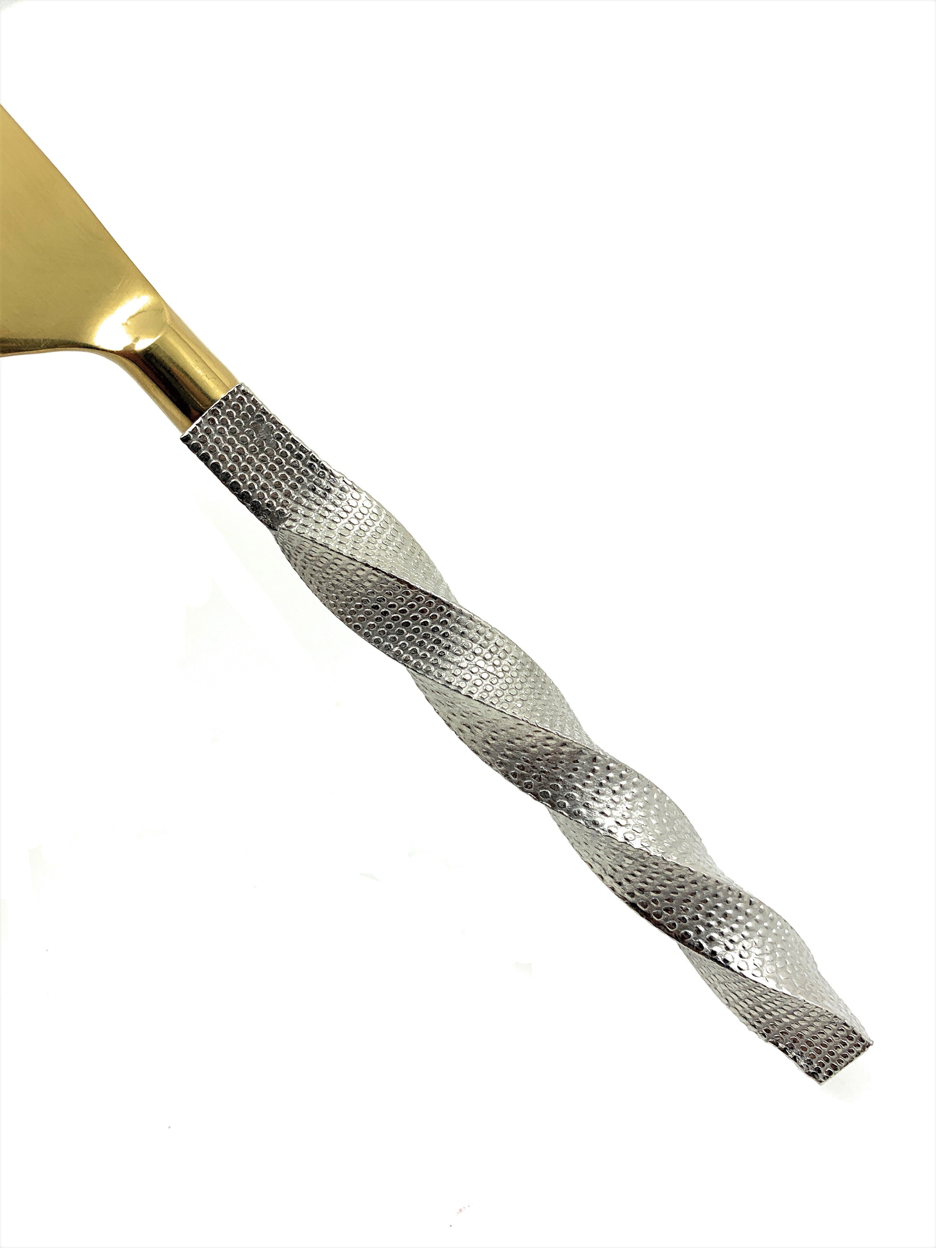Golden Stainless Steel Flatware Set of 20 PC (Twsited)
