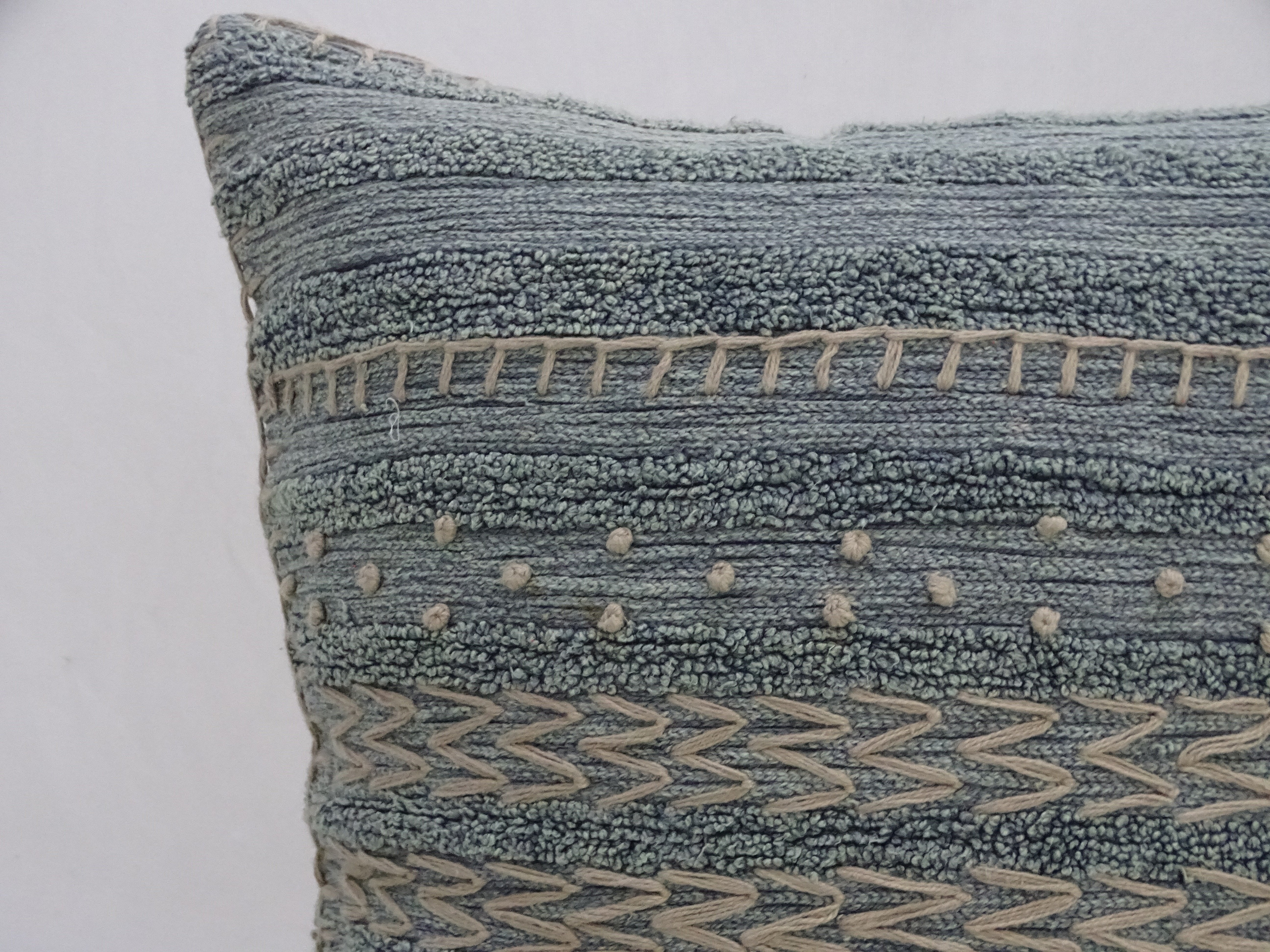 20"X20" Embroidery Throw Pillow for Couch