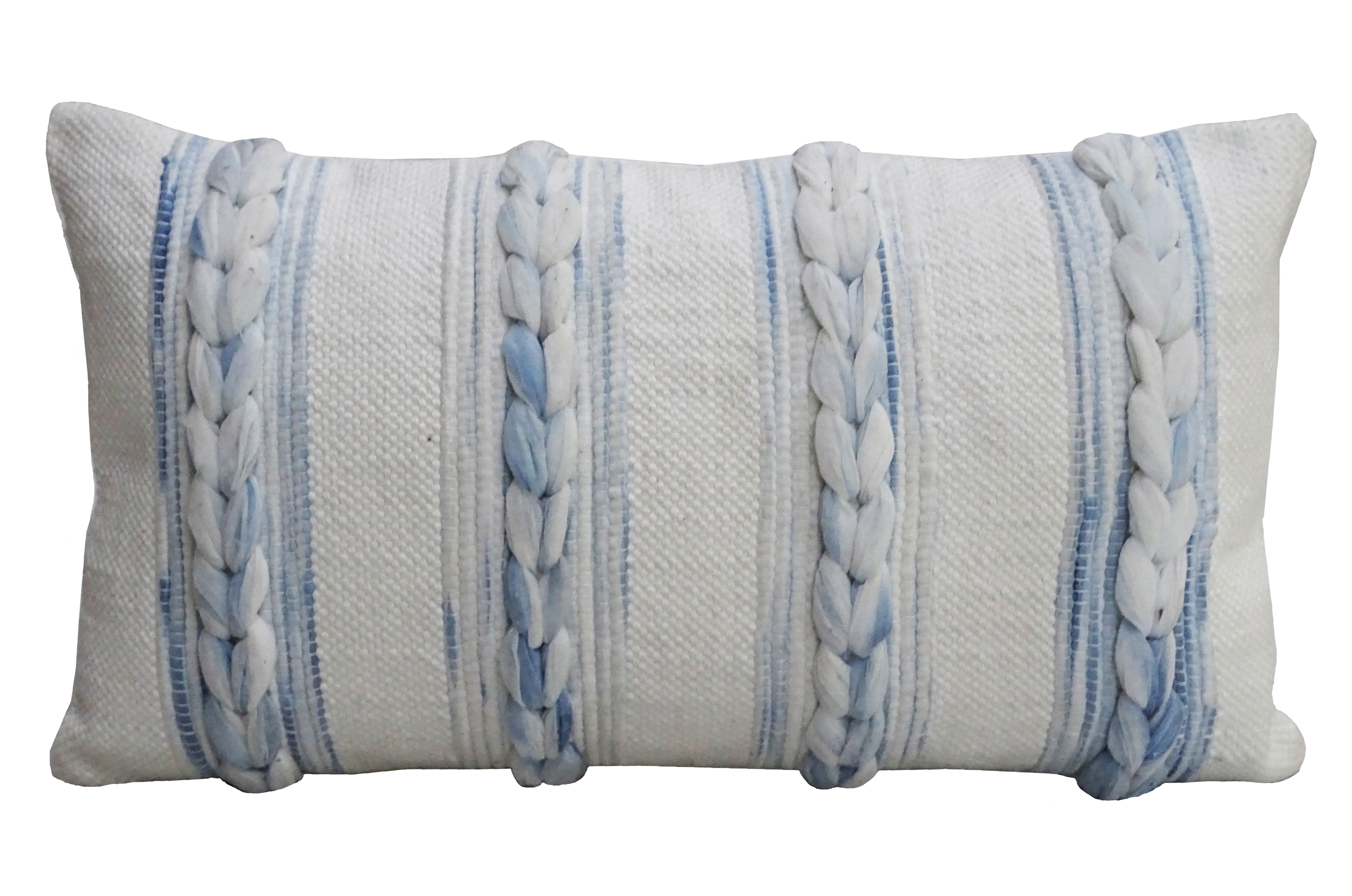 Handwoven 14"X 24" Modern Throw Pillow