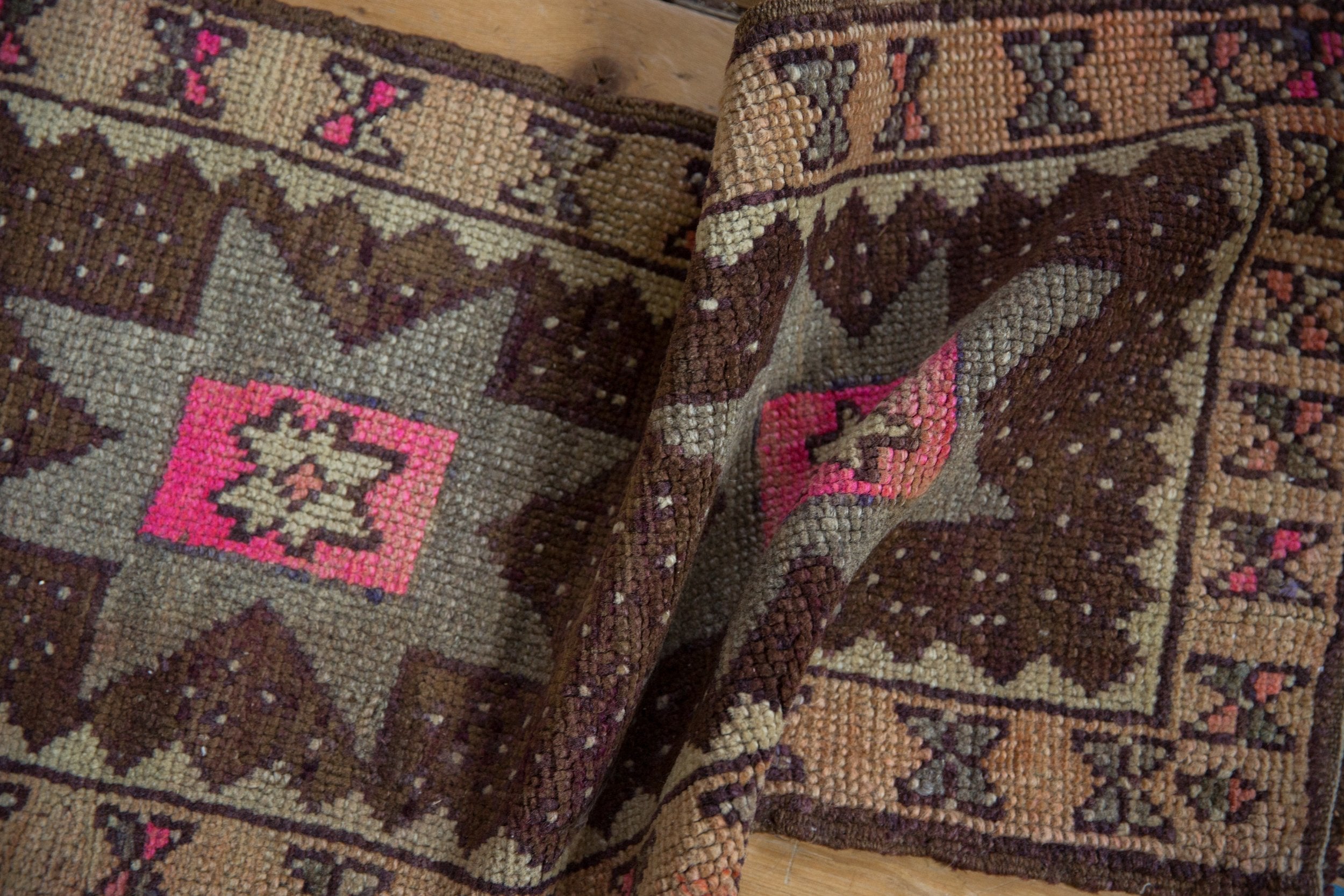 1.5x3 Vintage Distressed Oushak Rug Mat