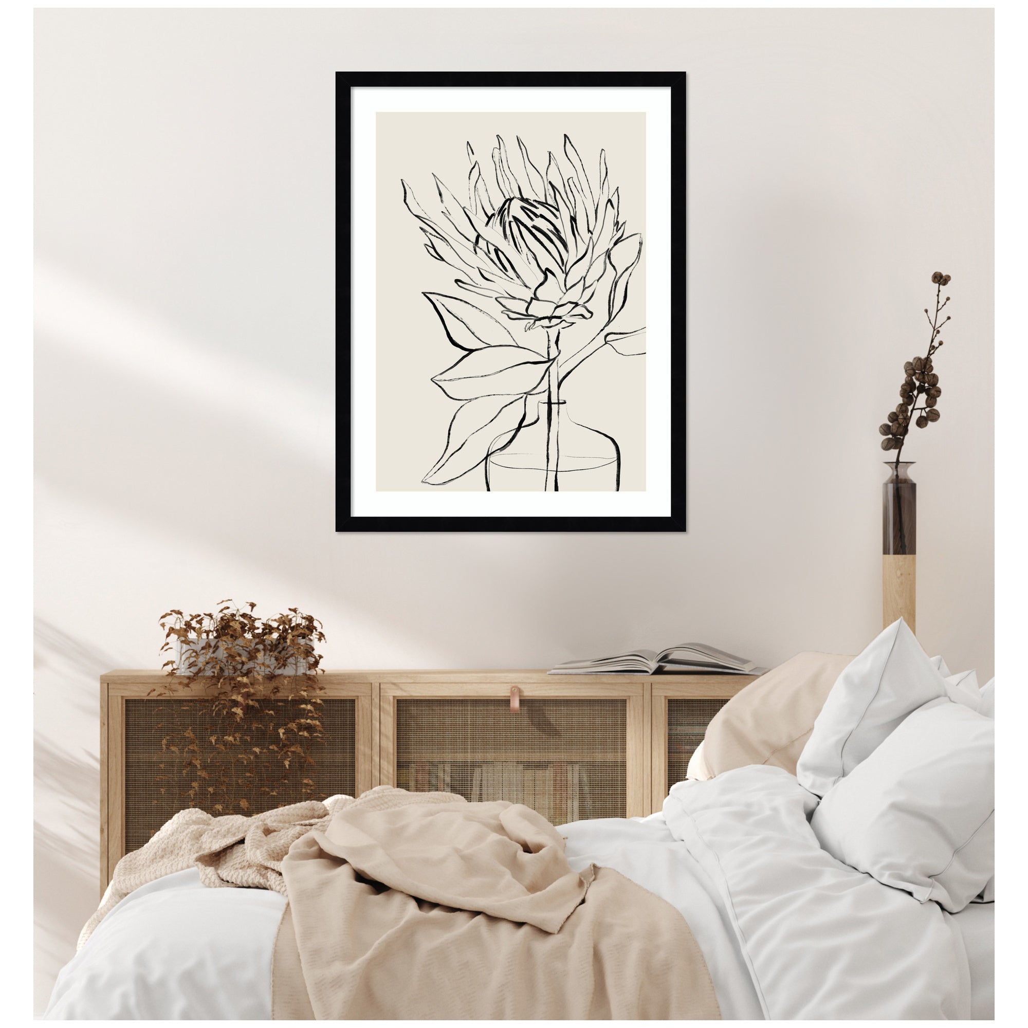 SB Protea Sketch No.
1 by Sara Berrenson Framed Wall Art Print