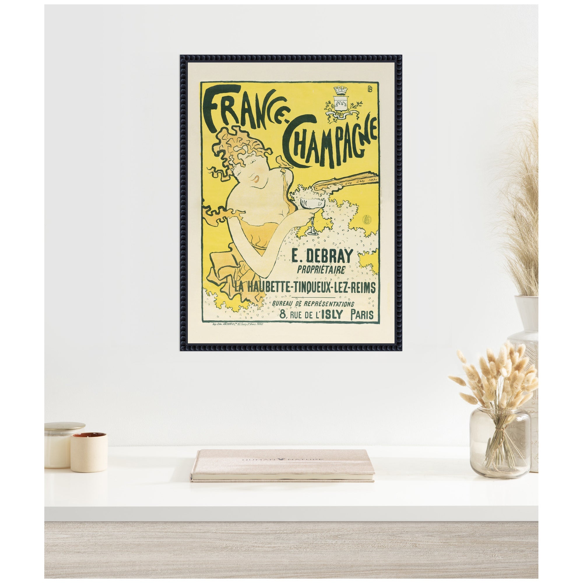 France Champagne 1889 91 Pierre Bonnard by The Art Institute of Chicago Framed Canvas Wall Art Print