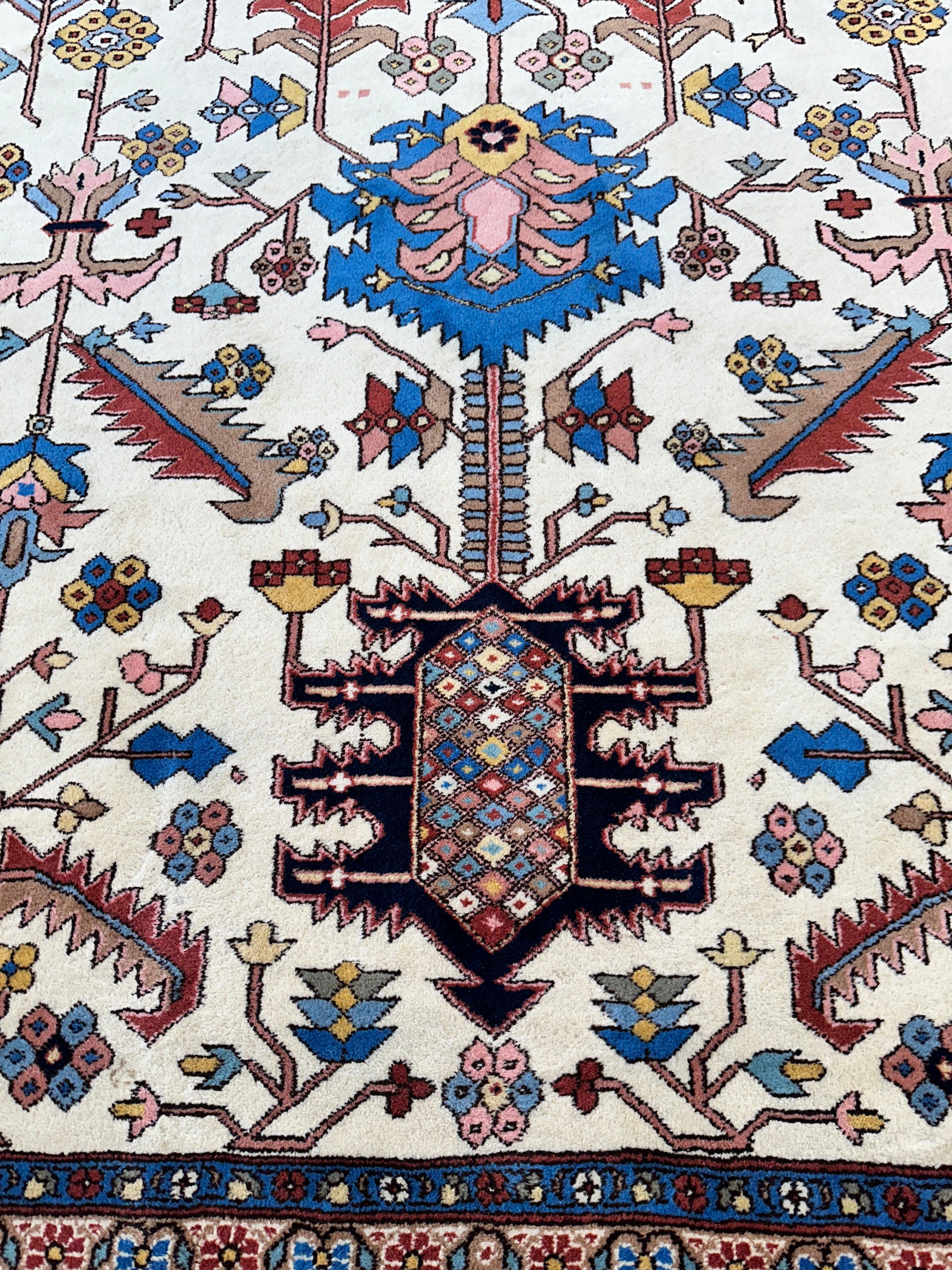 Hand-Knotted Vintage Afghani Serapi Wool Rug – 10'10" x 15'10" – by Rugistan - product image 11 for Resin Society