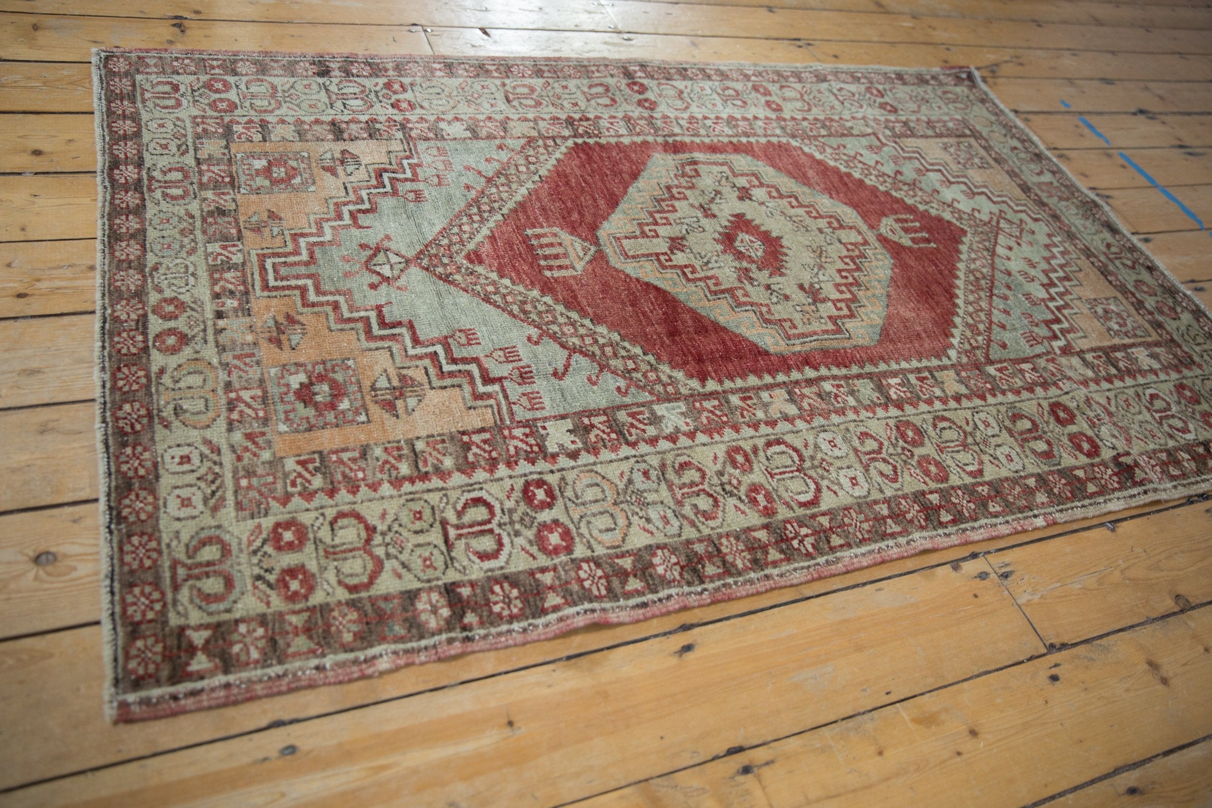 3.5x6 Vintage Distressed Oushak Rug by Old New House® - product image 7 for Resin Society