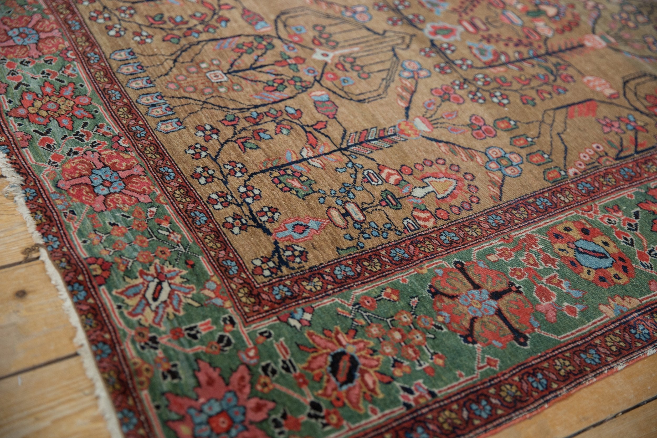 4x6.5 Antique Farahan Sarouk Rug by Old New House® - product image 4 for Resin Society