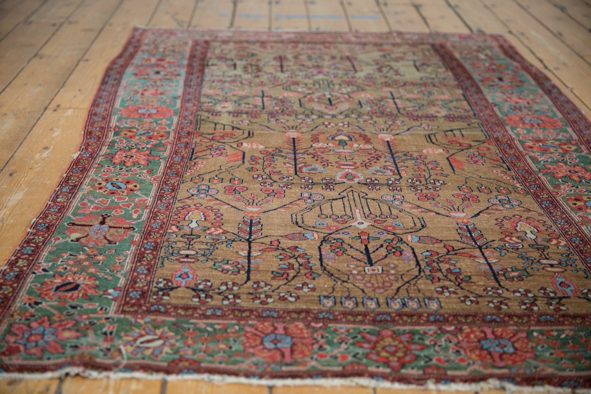 4x6.5 Antique Farahan Sarouk Rug by Old New House® - product image 6 for Resin Society