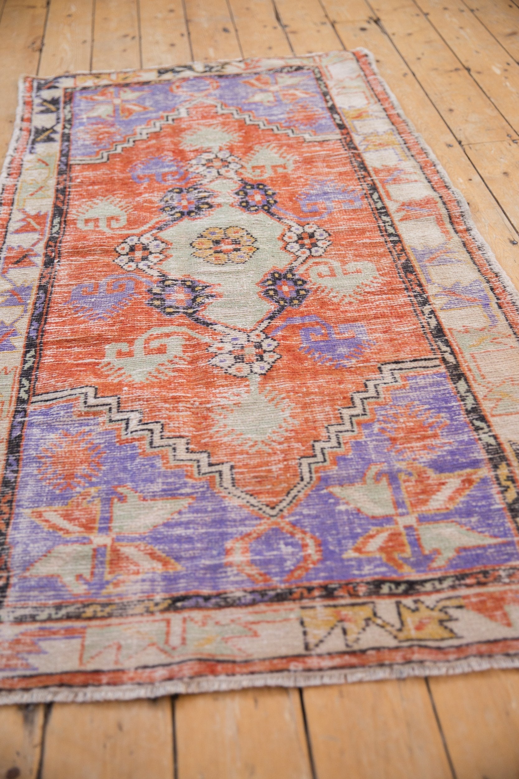 3x6 Vintage Distressed Oushak Rug Runner by Old New House® - product image 6 for Resin Society