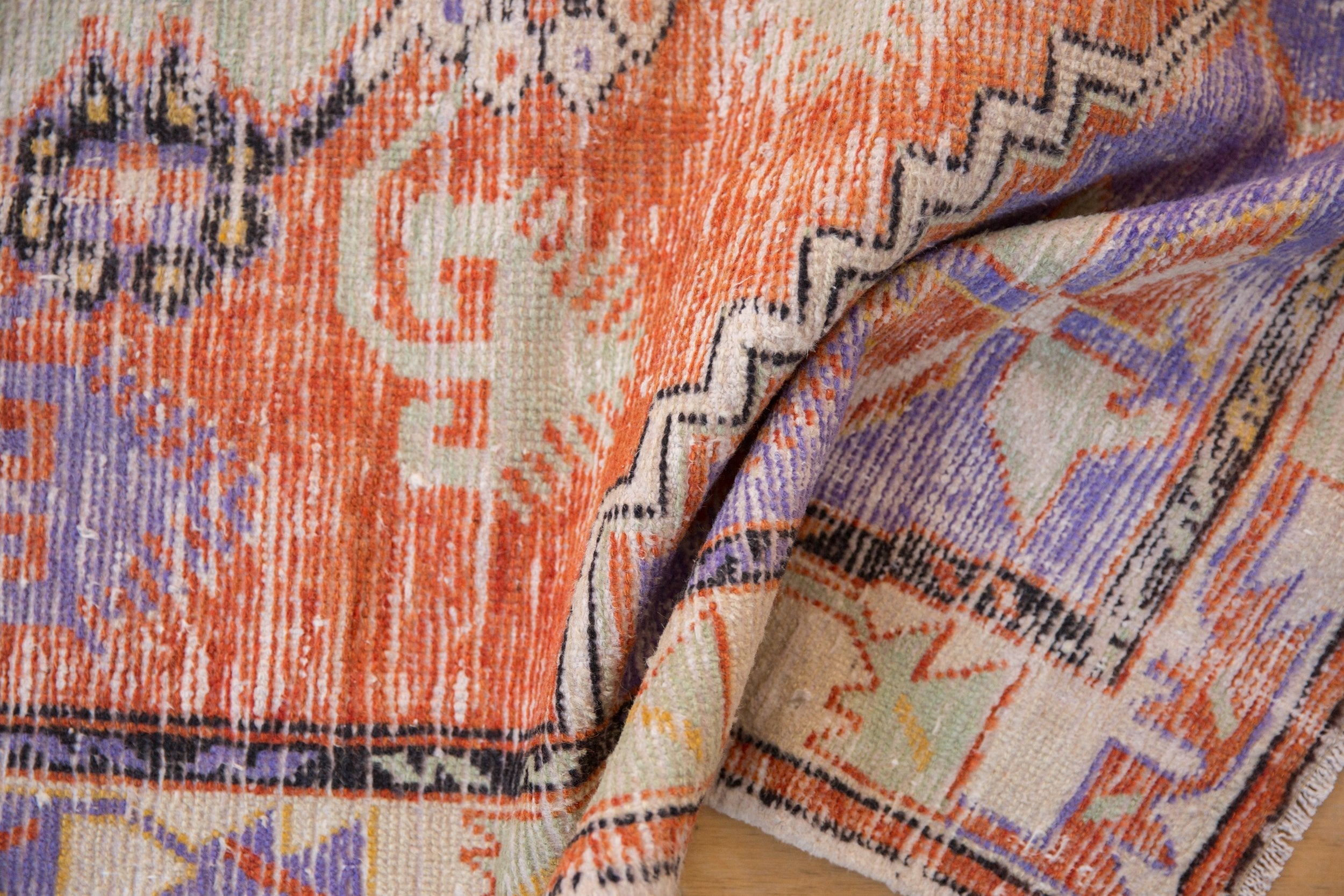 3x6 Vintage Distressed Oushak Rug Runner by Old New House® - product image 8 for Resin Society