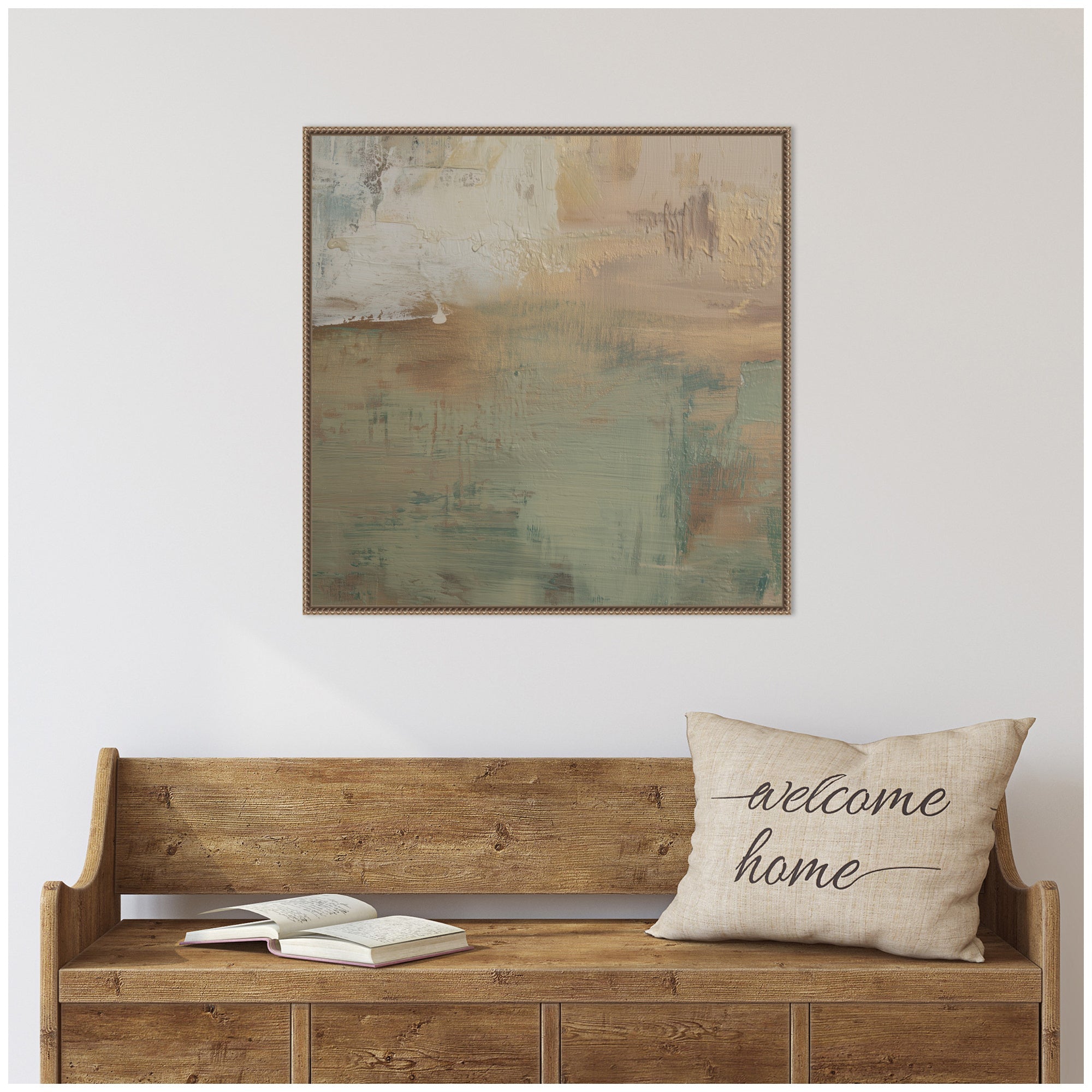 Sage Horizon No.
1 by Amy Lighthall Framed Canvas Wall Art Print