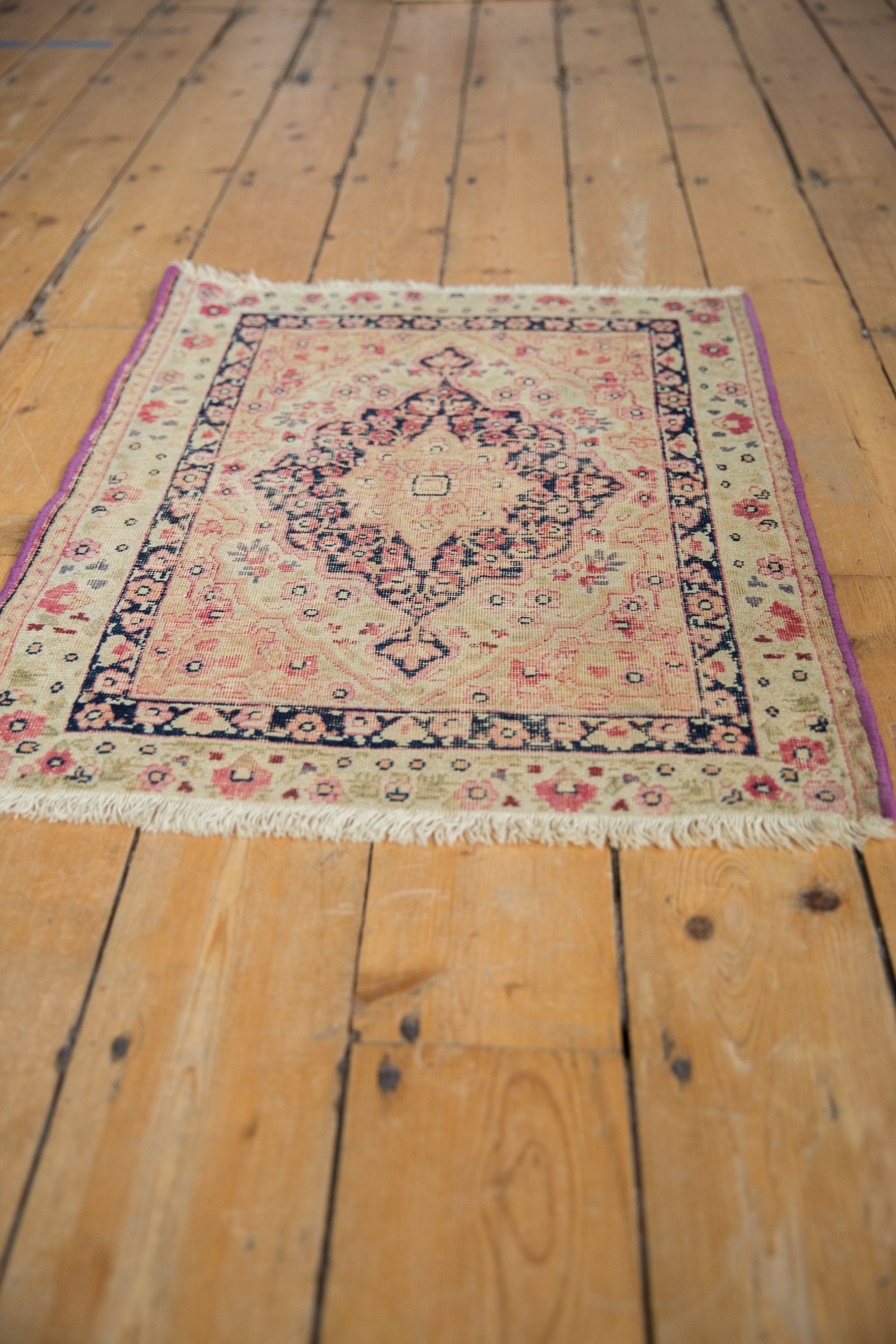 2x2.5 Antique Kerman Square Rug Mat