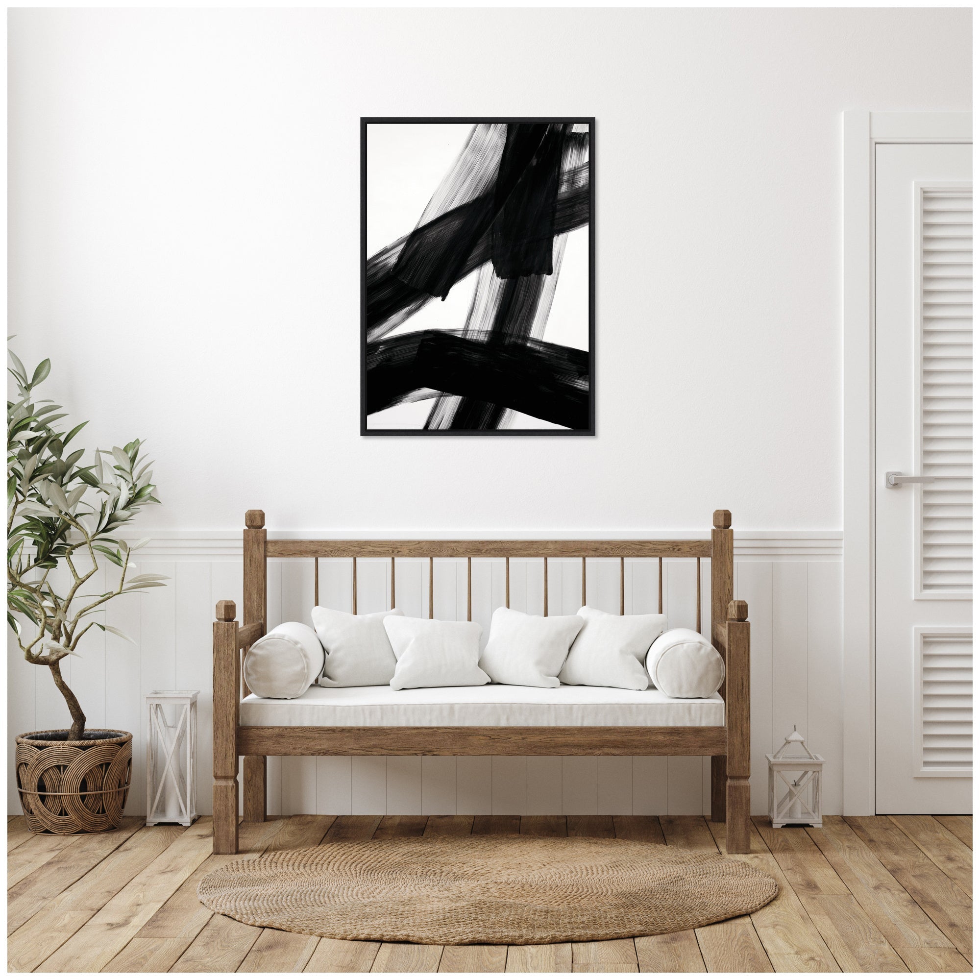 Black Mark No.
3 by Amy Lighthall Framed Canvas Wall Art Print