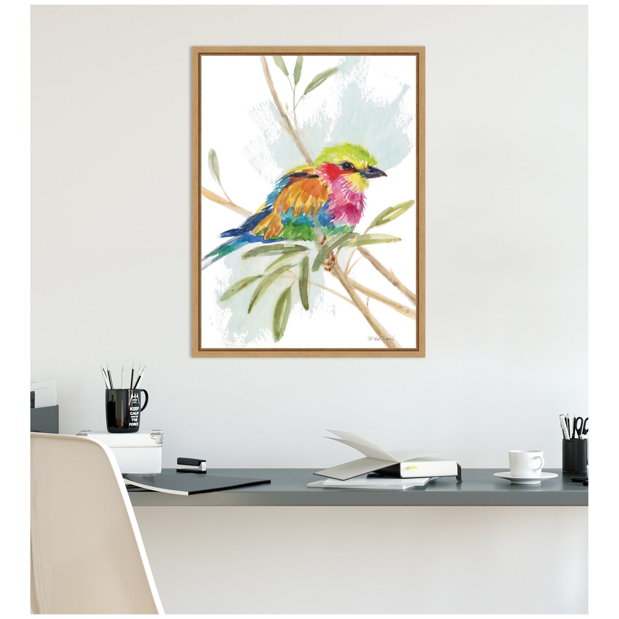 Bright Bird by Patricia Shaw Framed Canvas Wall Art Print