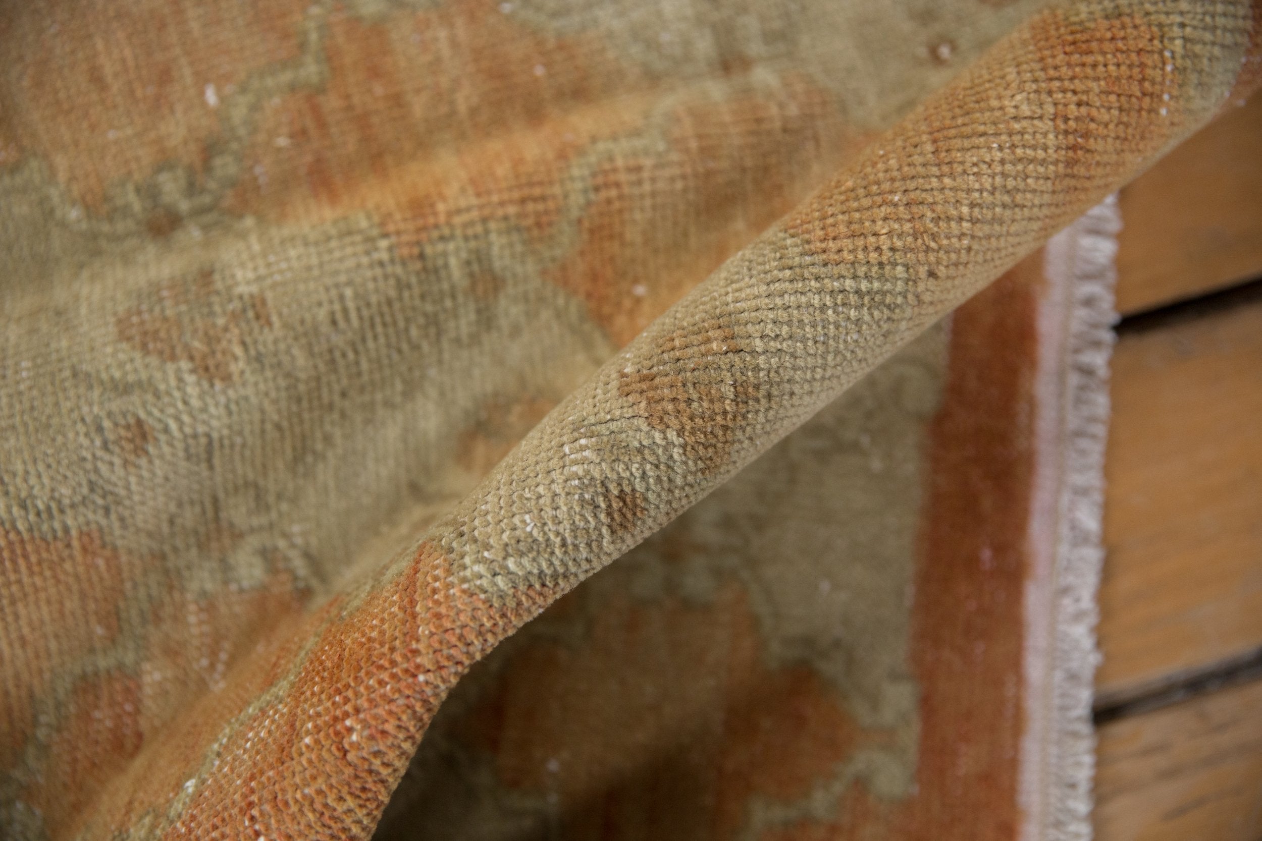 3.5x9.5 Vintage Distressed Oushak Rug Runner by Old New House® - product image 7 for Resin Society