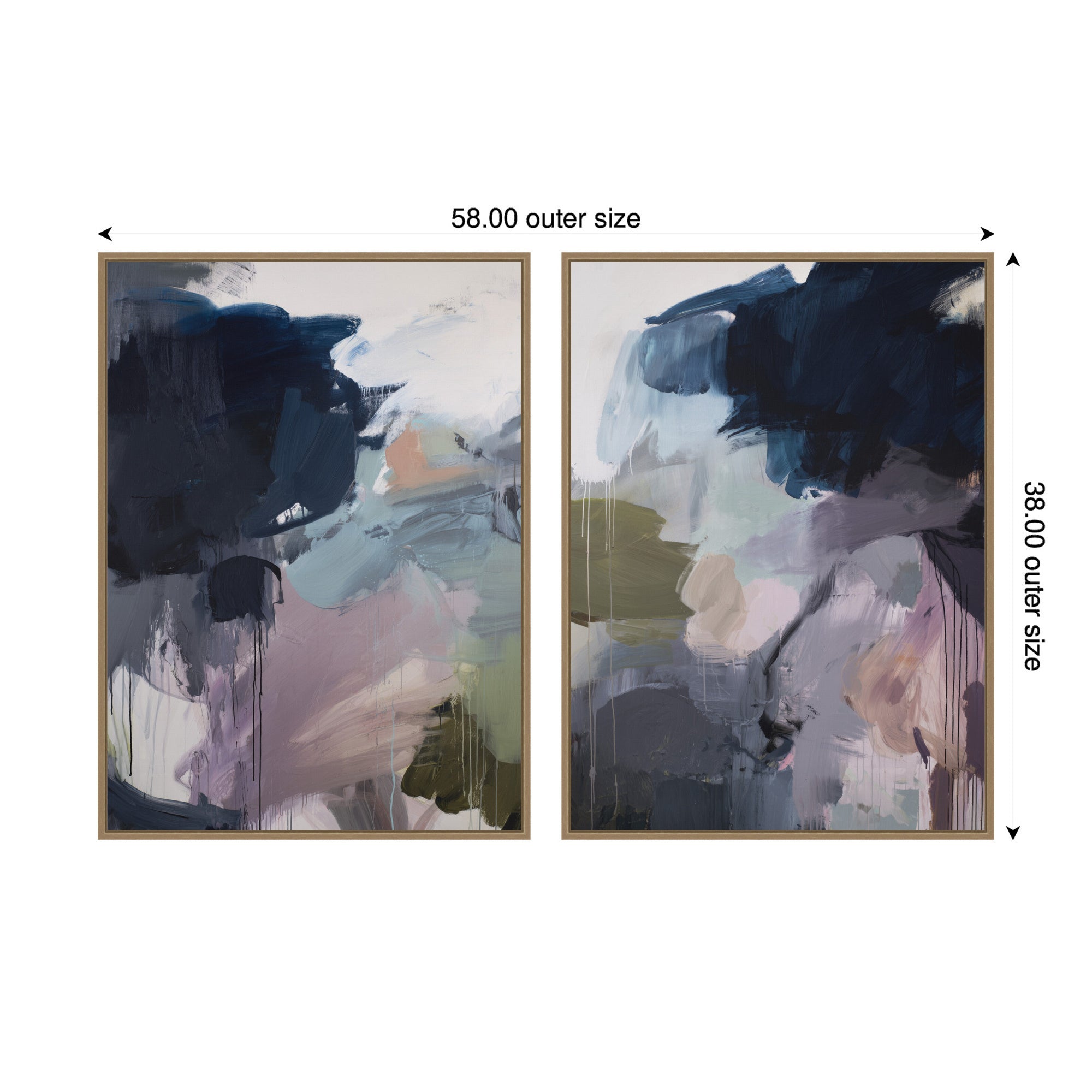 Under the Sky No.
1 & No.
2 2 Piece Framed Canvas Wall Art Set by Amy Lighthall