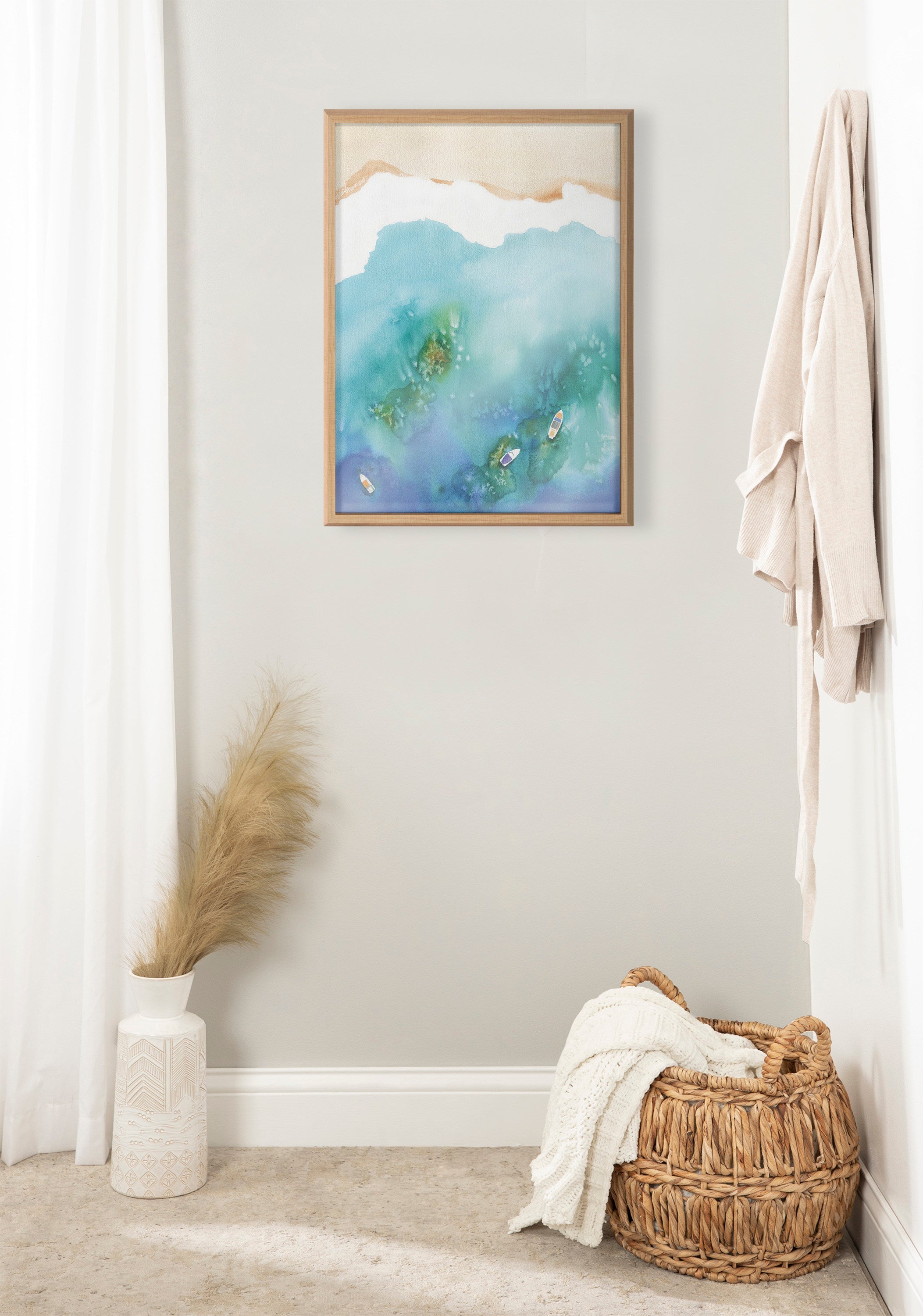 Blake Voyage Framed Printed Glass