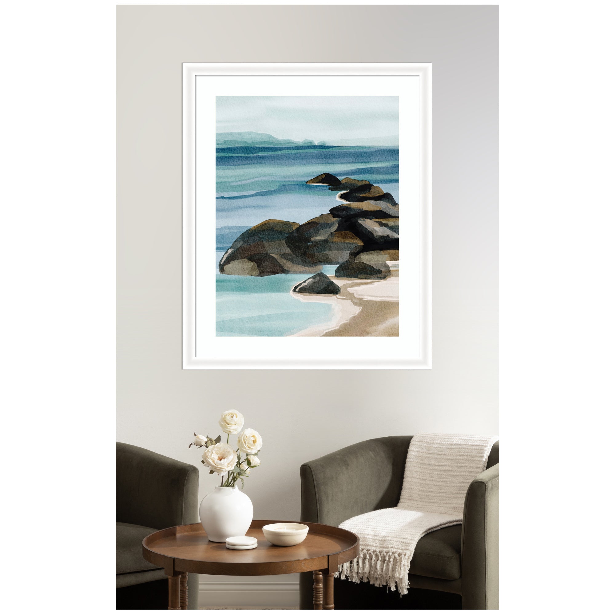 Framed Art Ocean Breeze ll by Nikita Jariwala