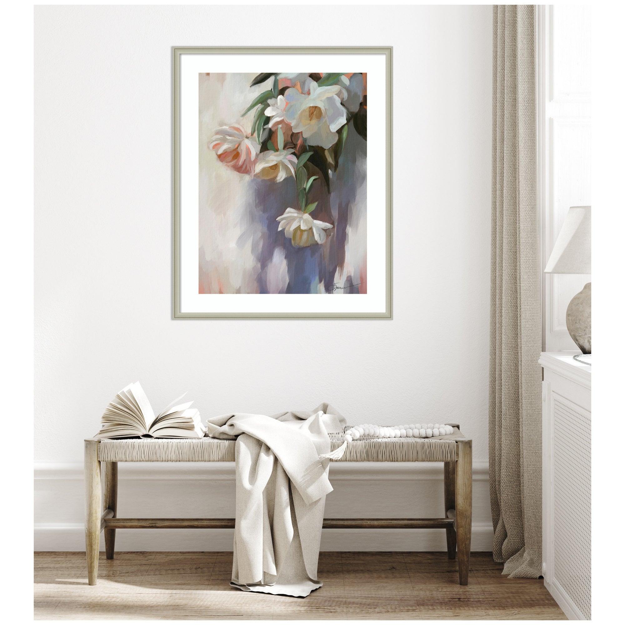 Framed Art Dangle Thumb Pastel Flower Bouquet by Mary Sparrow