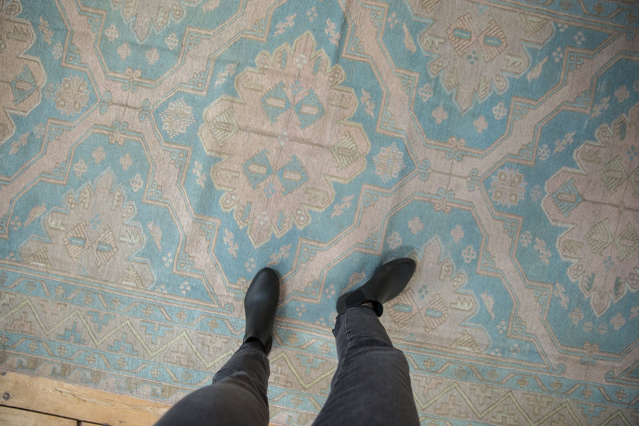 5.5x11.5 Vintage Distressed Soumac Rug Runner by Old New House® - product image 2 for Resin Society