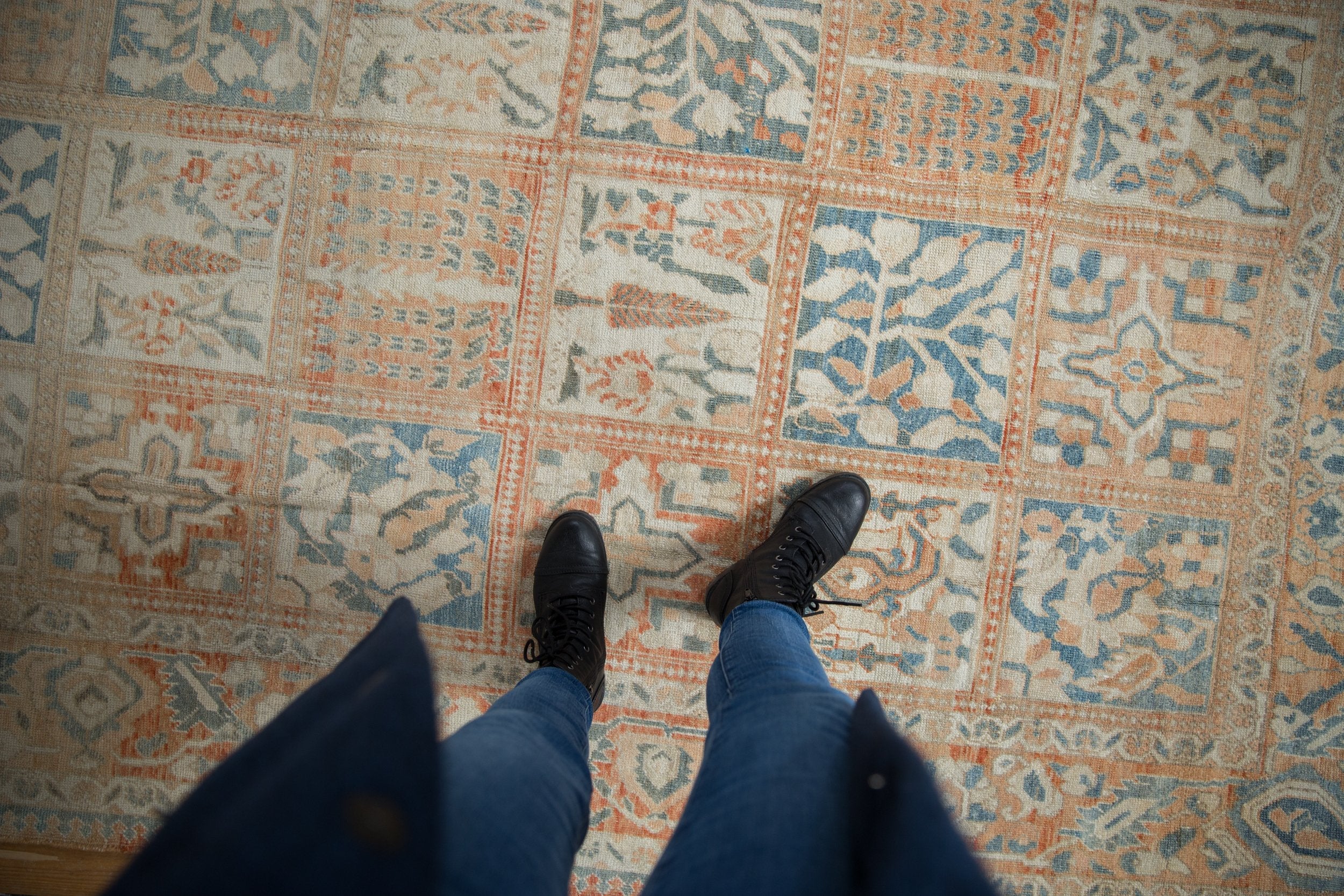 6.5x9.5 Vintage Distressed Bakhtiari Carpet by Old New House® - product image 2 for Resin Society