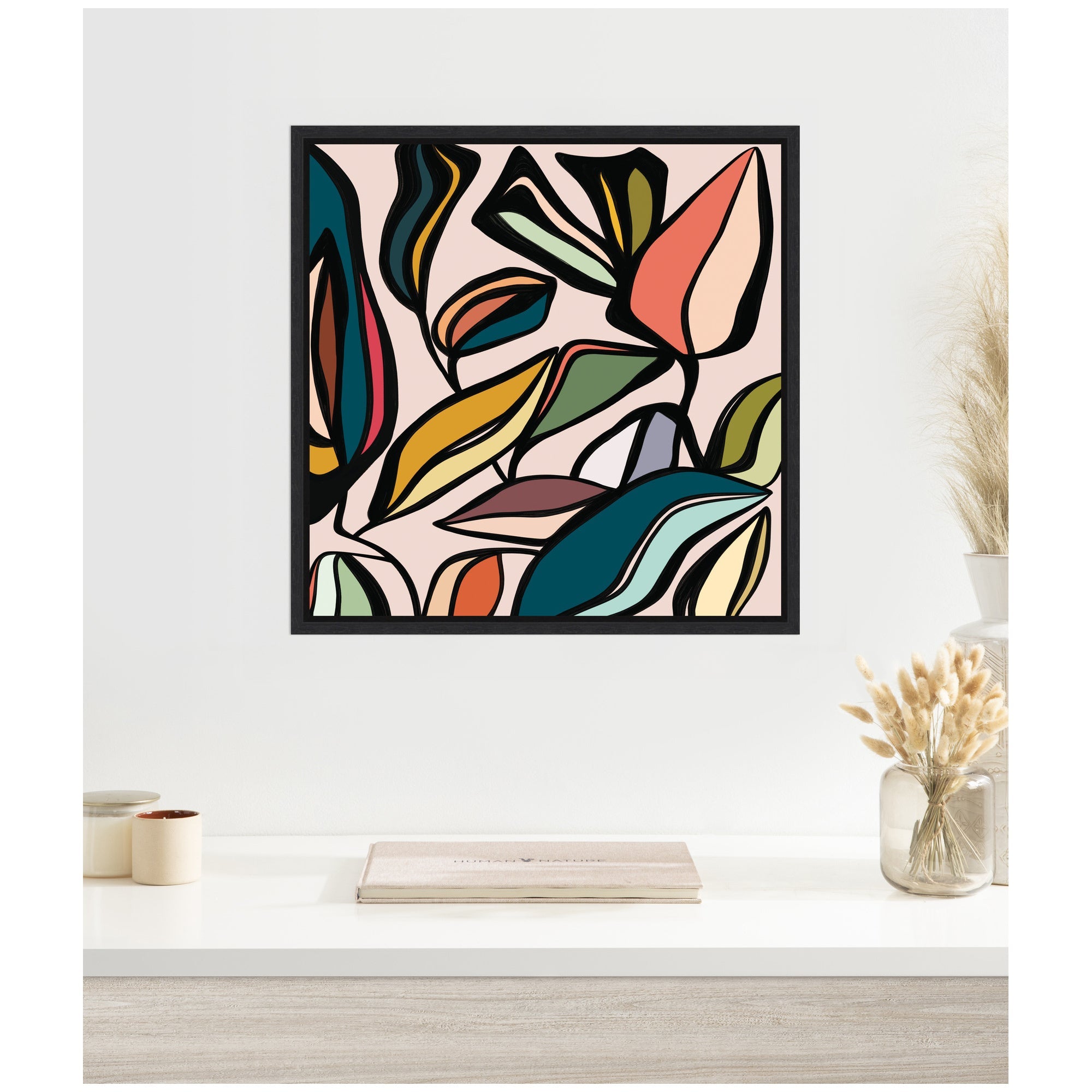 Fanciful Ficus SQ Expansion by Alicia Bock Framed Canvas Wall Art Print