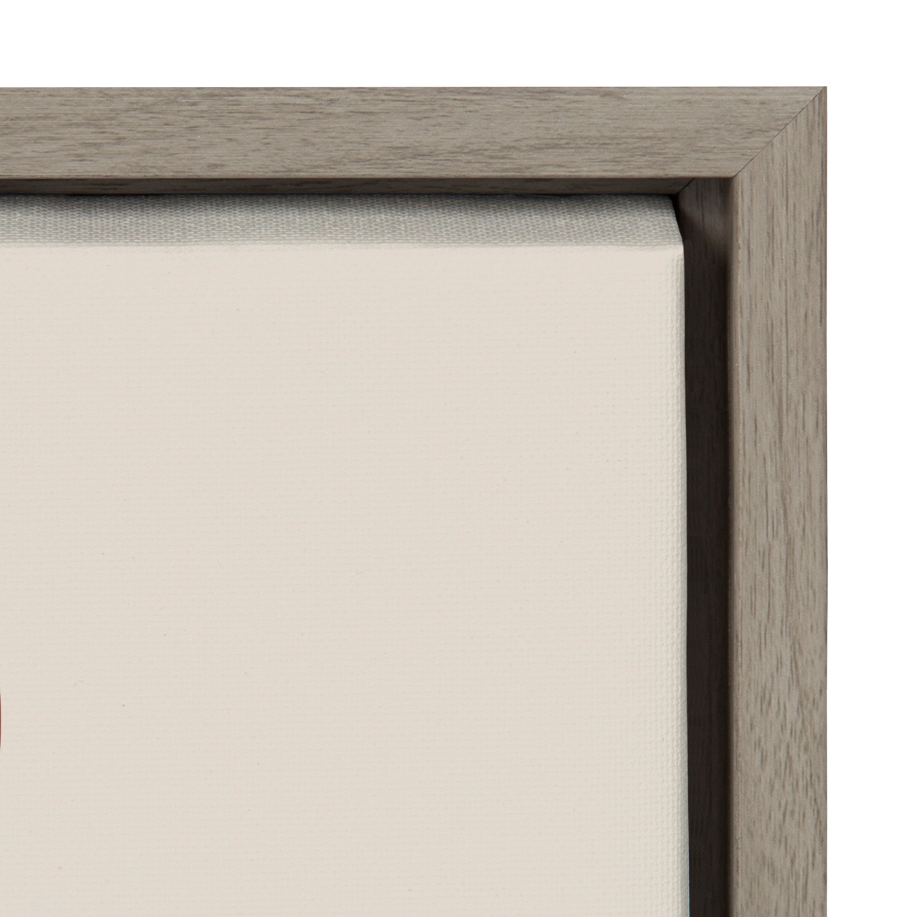 Sylvie Mid Century Modern Mountains Blue Framed Canvas Set