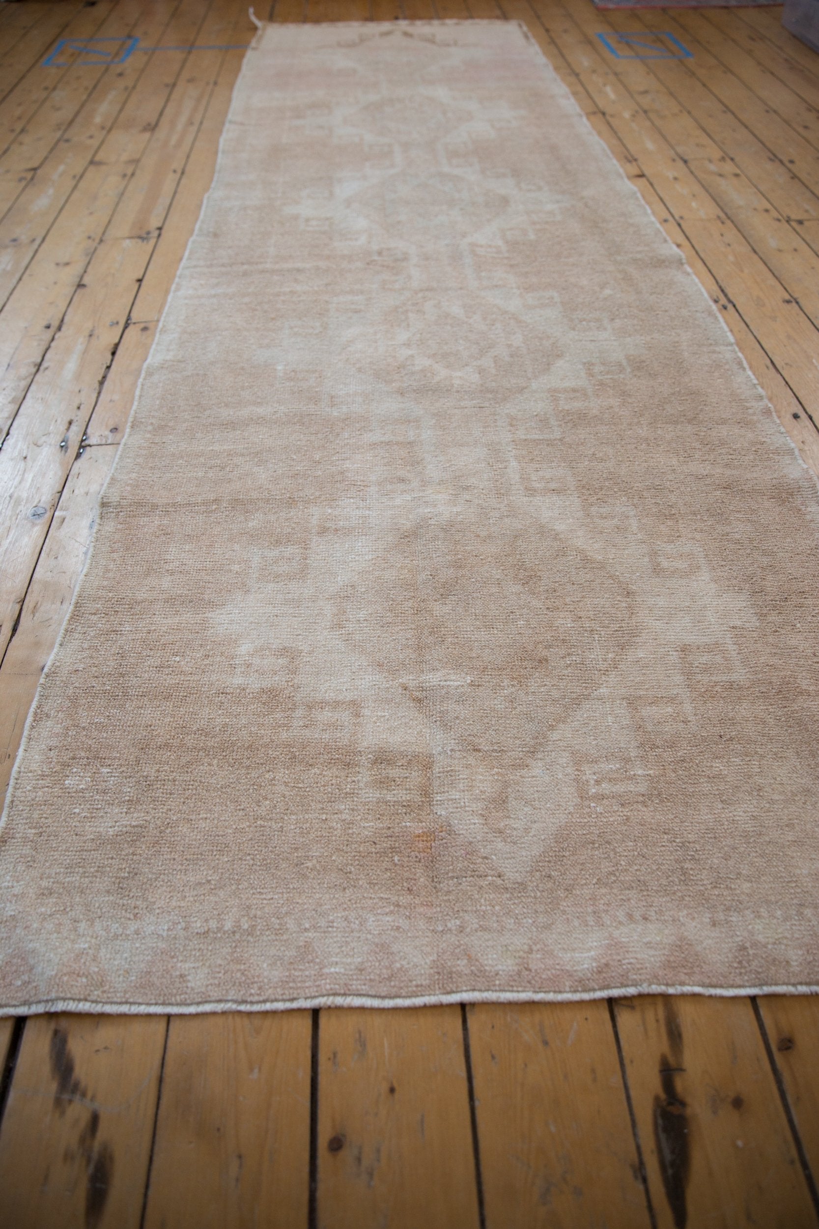 3.5x12.5 Vintage Distressed Oushak Rug Runner by Old New House® - product image 3 for Resin Society